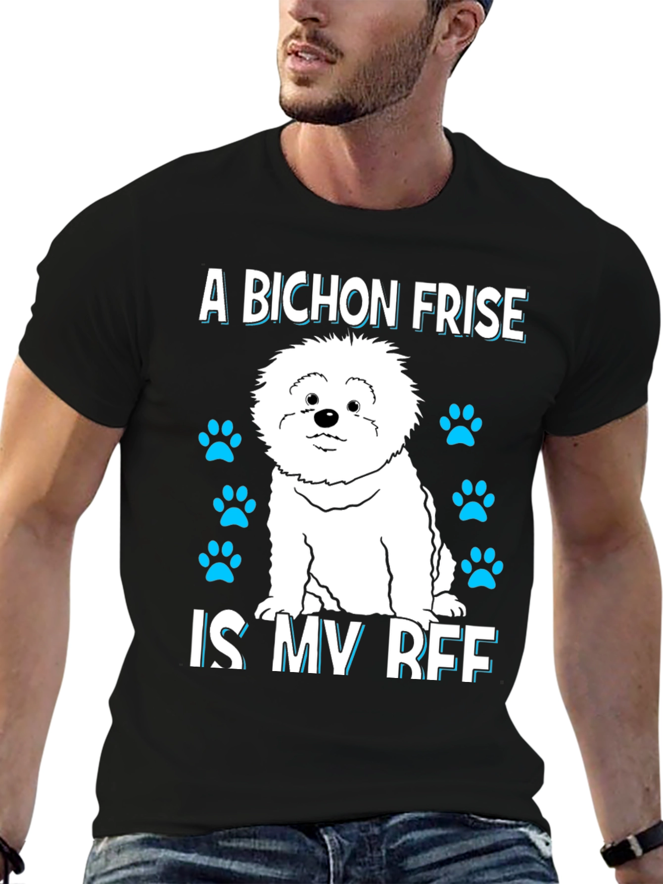 Bichon Frise Best Friend Graphic Tee