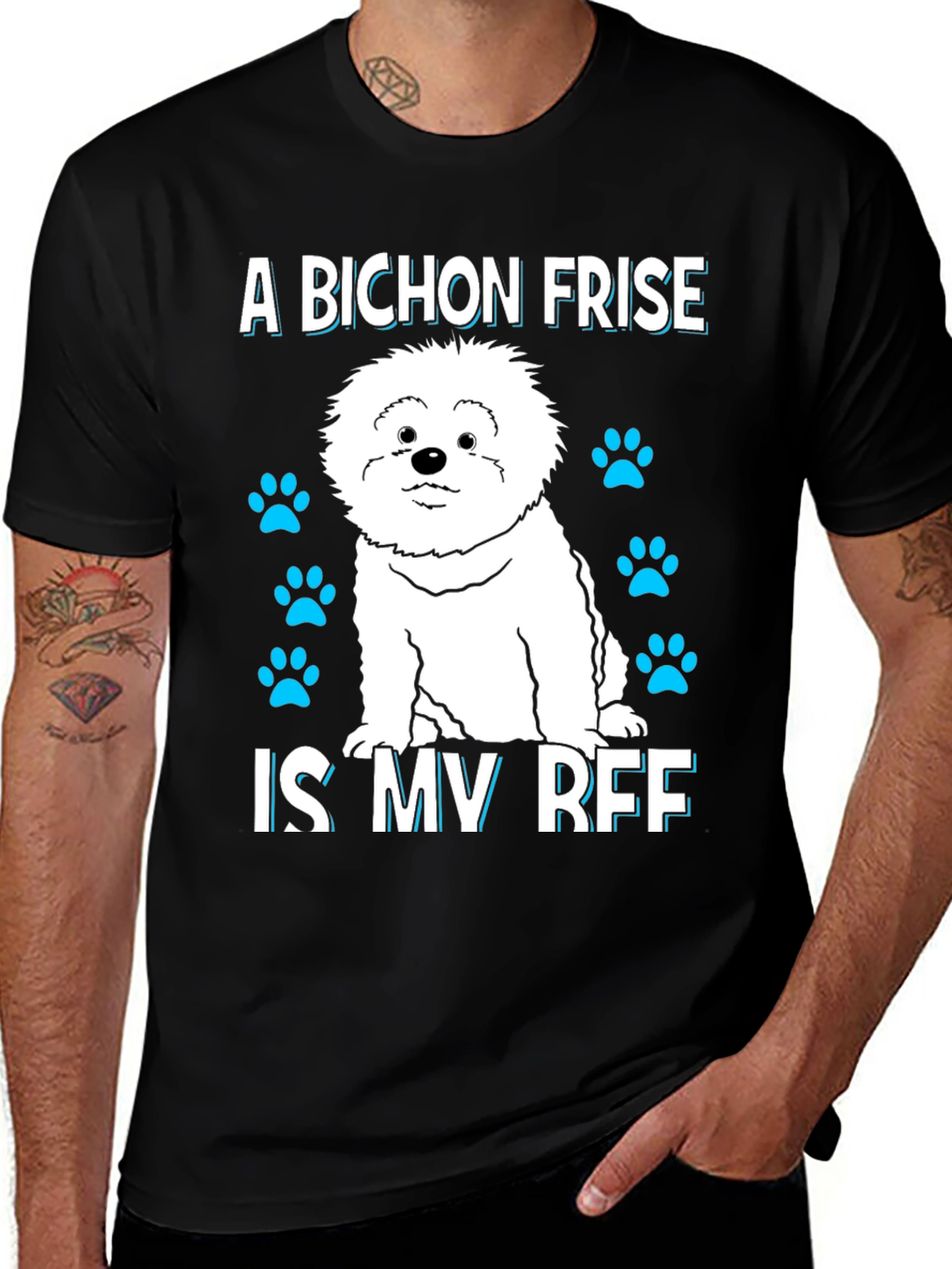 Bichon Frise Best Friend Graphic Tee