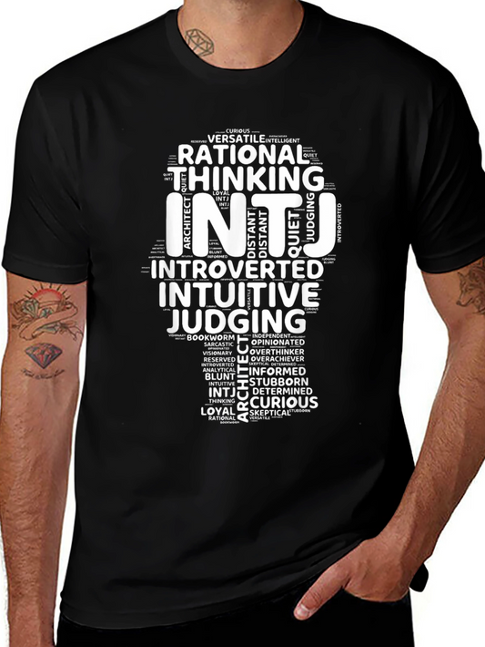 INTJ Personality Type Word Art T-Shirt