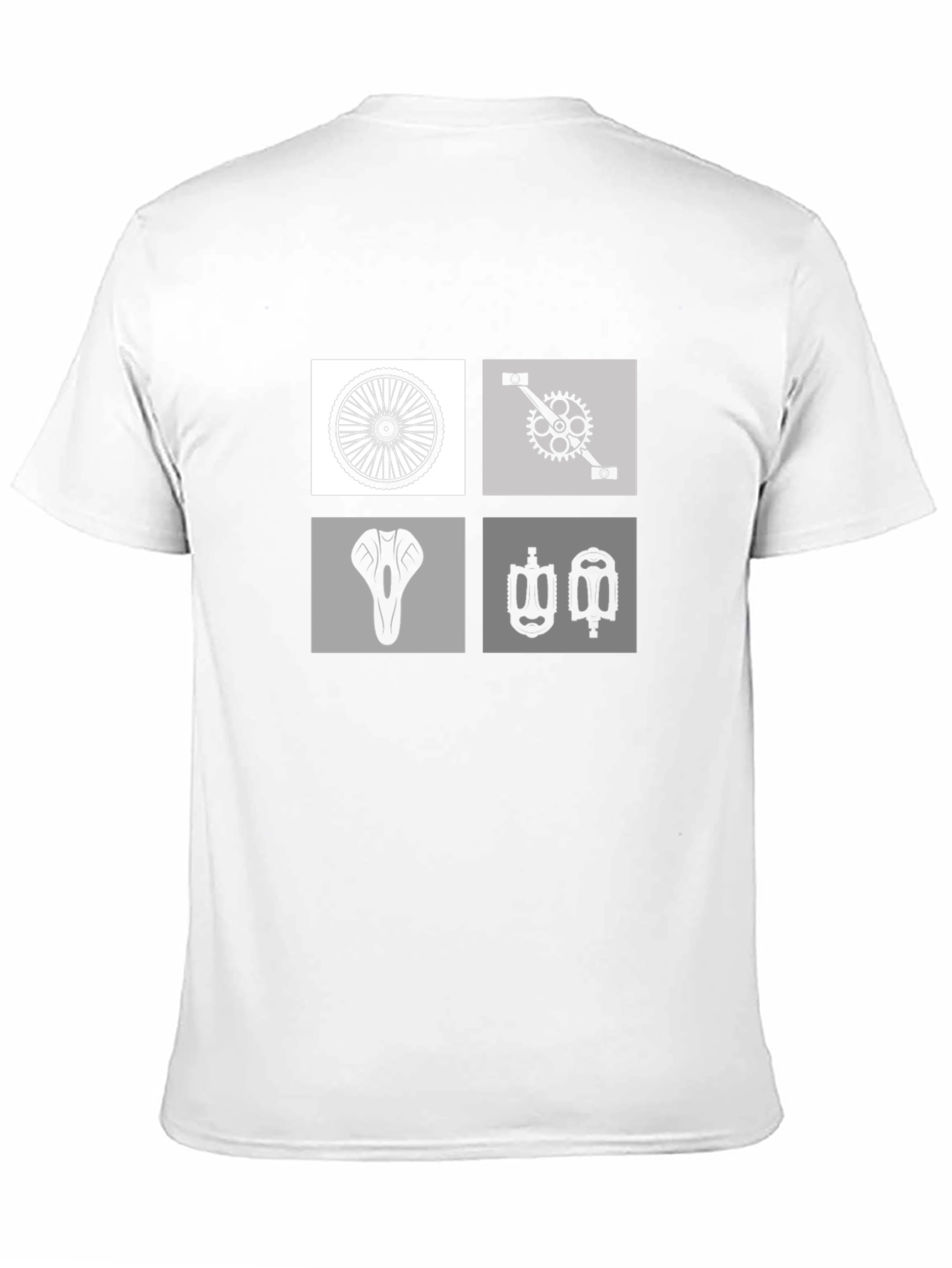 Biker T-Shirt - Cycle Parts Graphic Tee