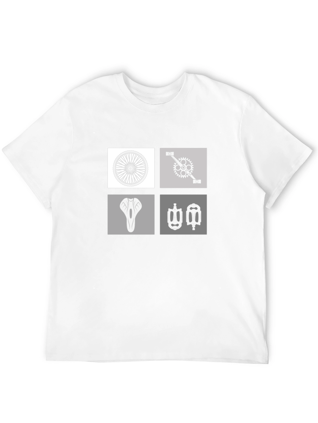 Biker T-Shirt - Cycle Parts Graphic Tee