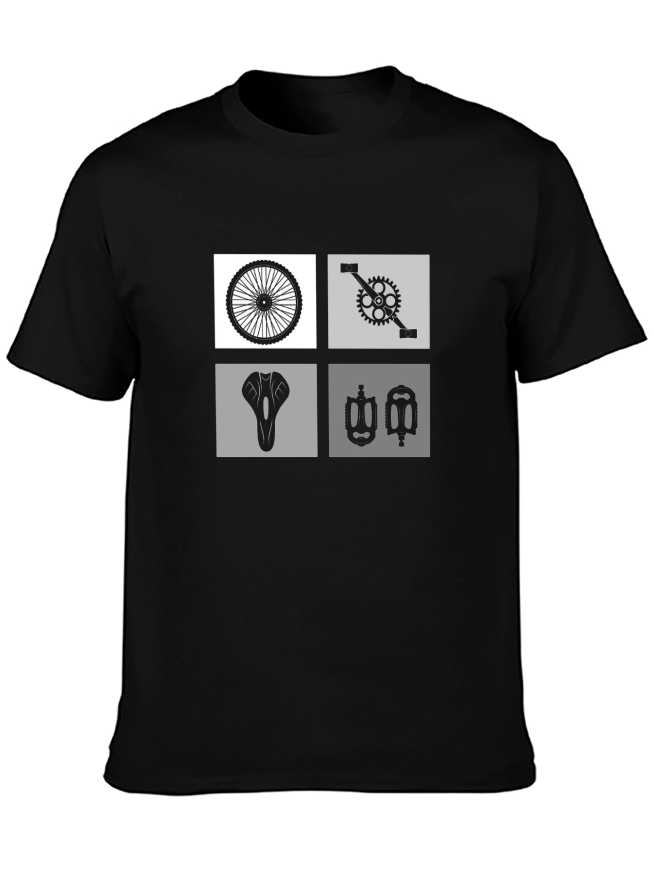 Biker T-Shirt - Cycle Parts Graphic Tee