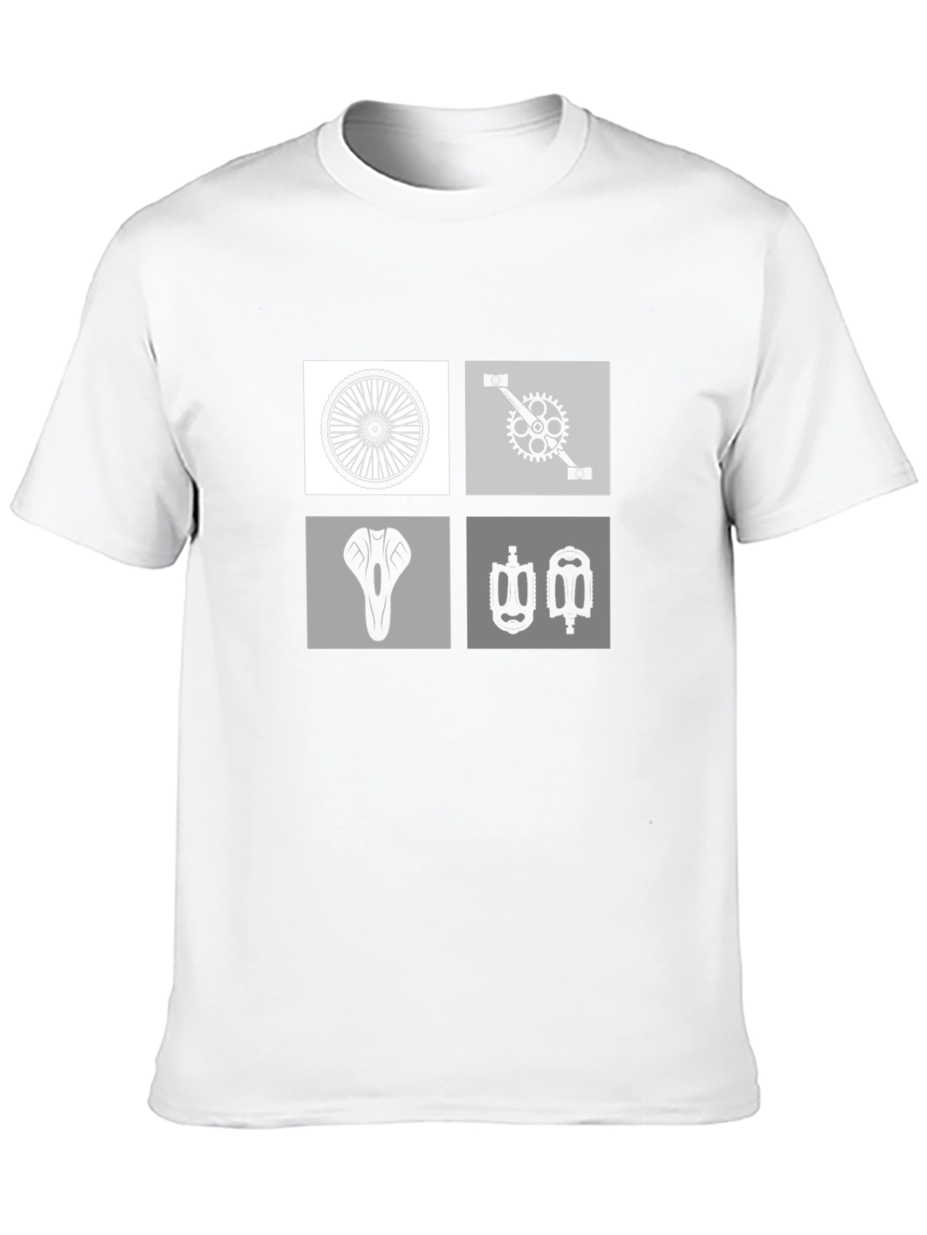 Biker T-Shirt - Cycle Parts Graphic Tee