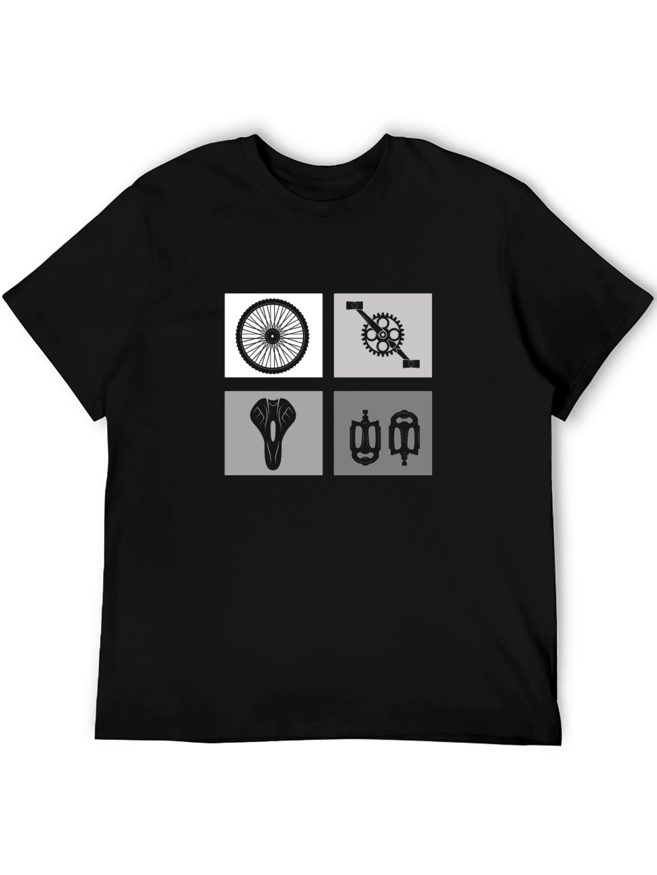 Biker T-Shirt - Cycle Parts Graphic Tee