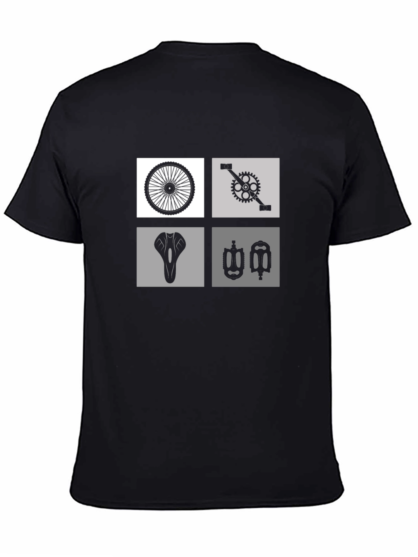 Biker T-Shirt - Cycle Parts Graphic Tee
