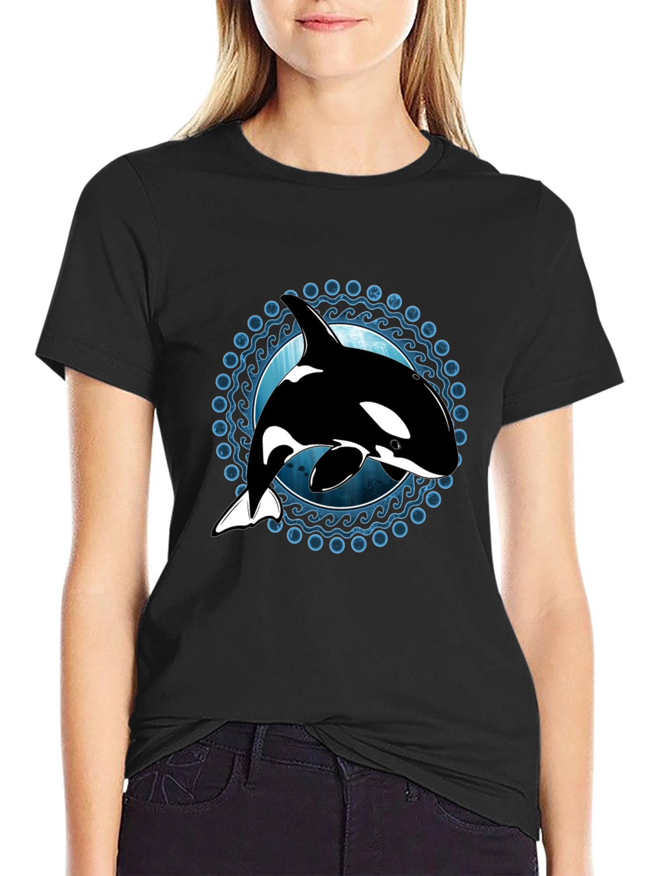 Orca Whale Graphic T-Shirt - Ocean Lover Tee