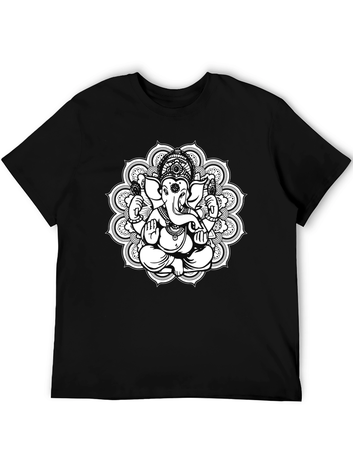 Ganesh Mandala T-Shirt - Black