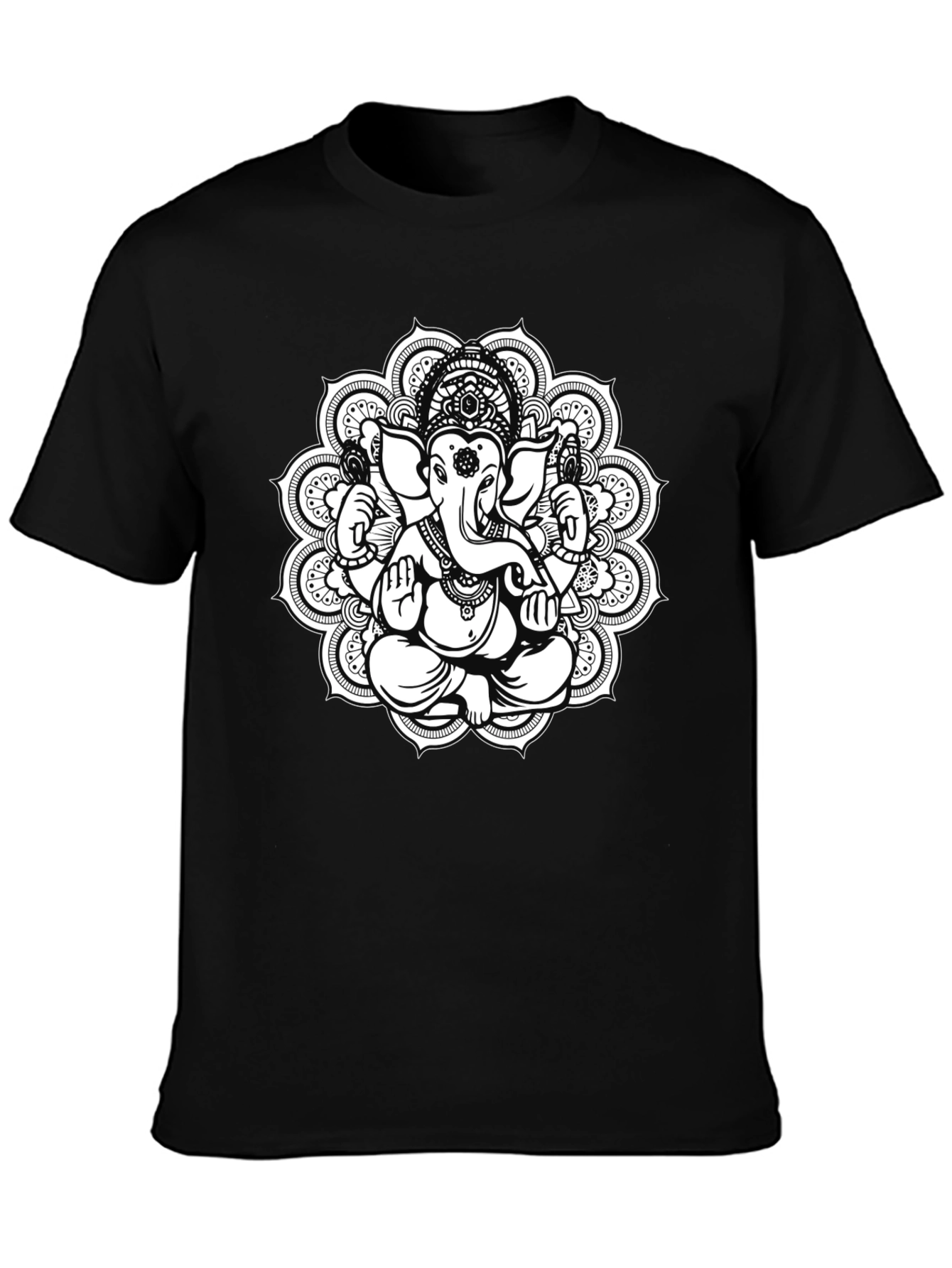 Ganesh Mandala T-Shirt - Black