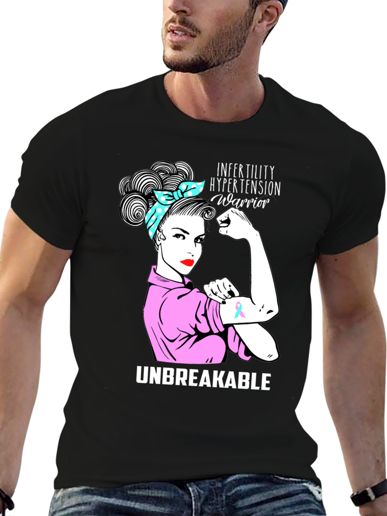 Infertility Hypertension Warrior T-Shirt
