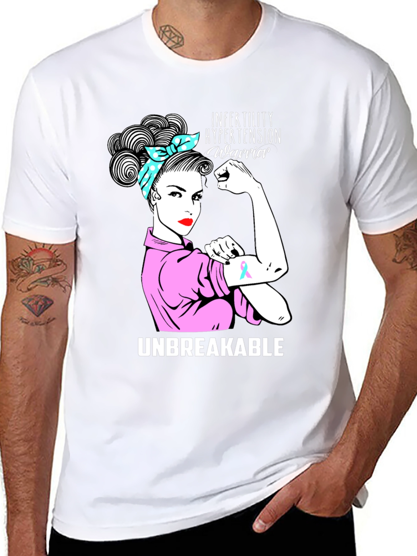 Infertility Hypertension Warrior T-Shirt