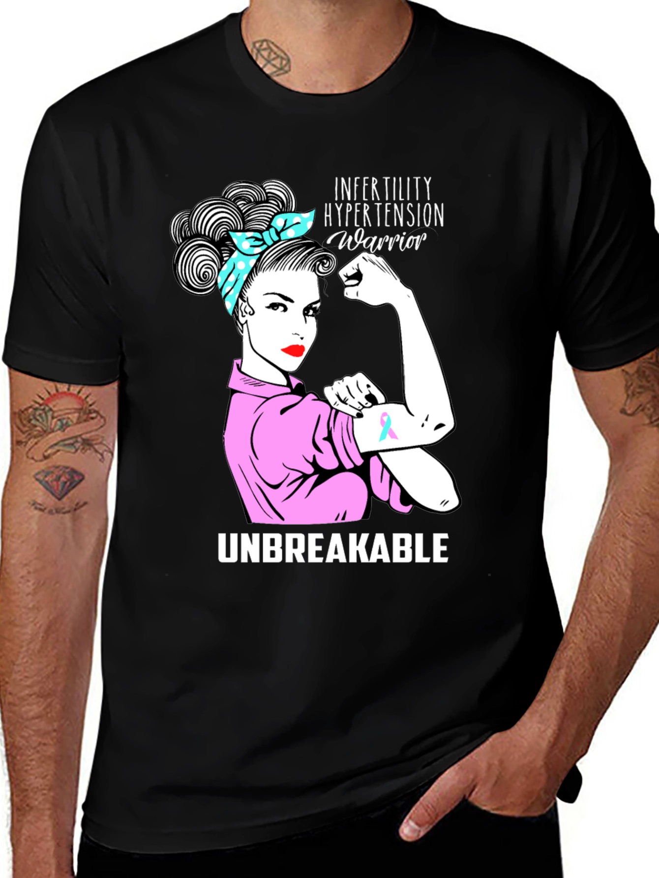 Infertility Hypertension Warrior T-Shirt