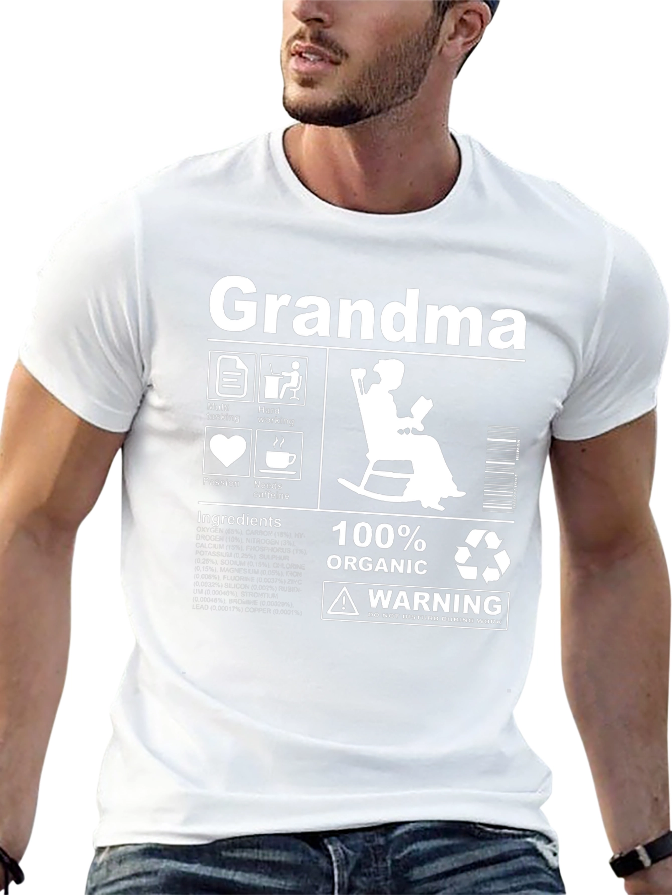 Grandma 100% Organic T-Shirt - Funny Grandma Gift
