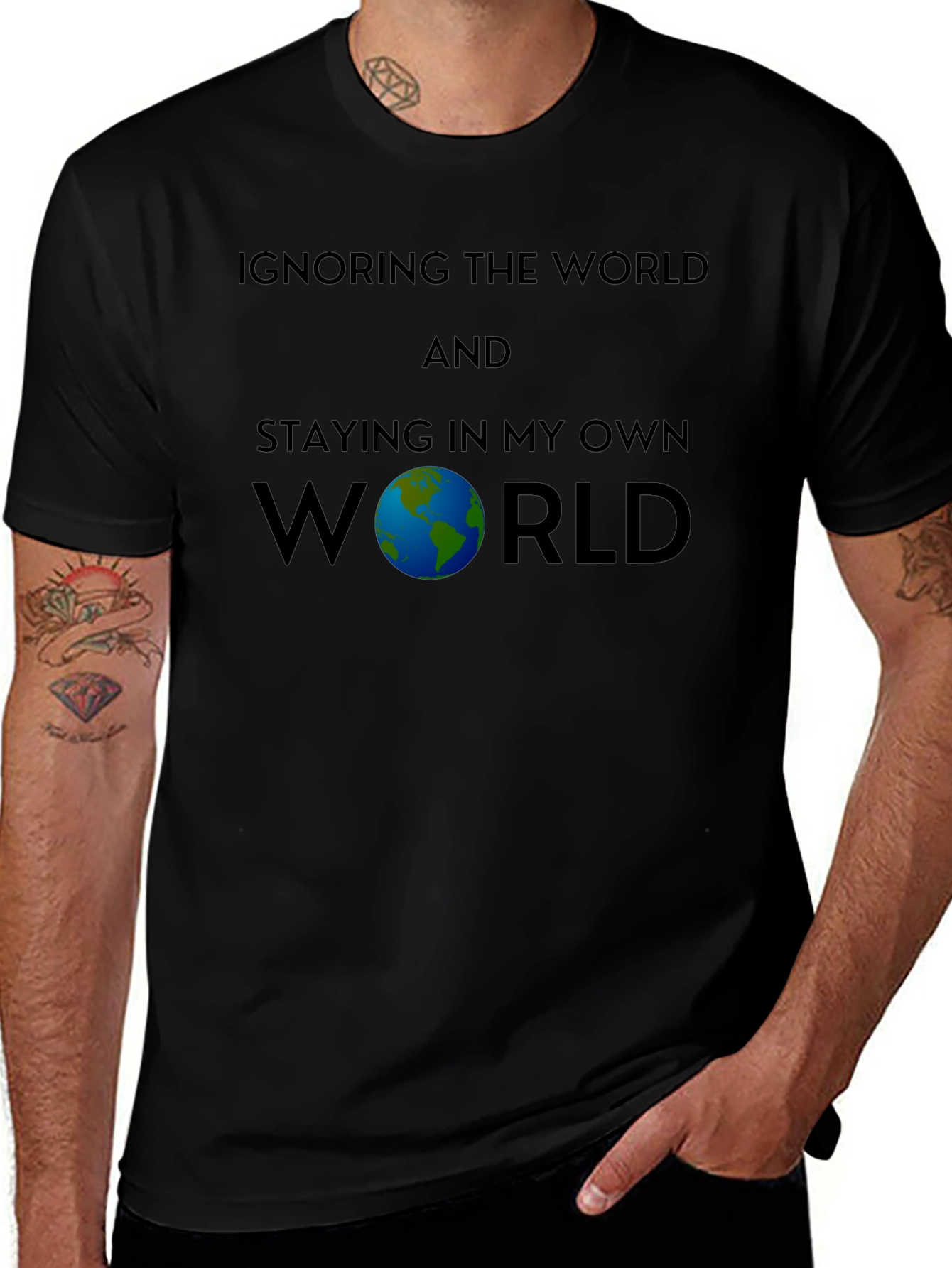 Ignoring The World Graphic T-Shirt