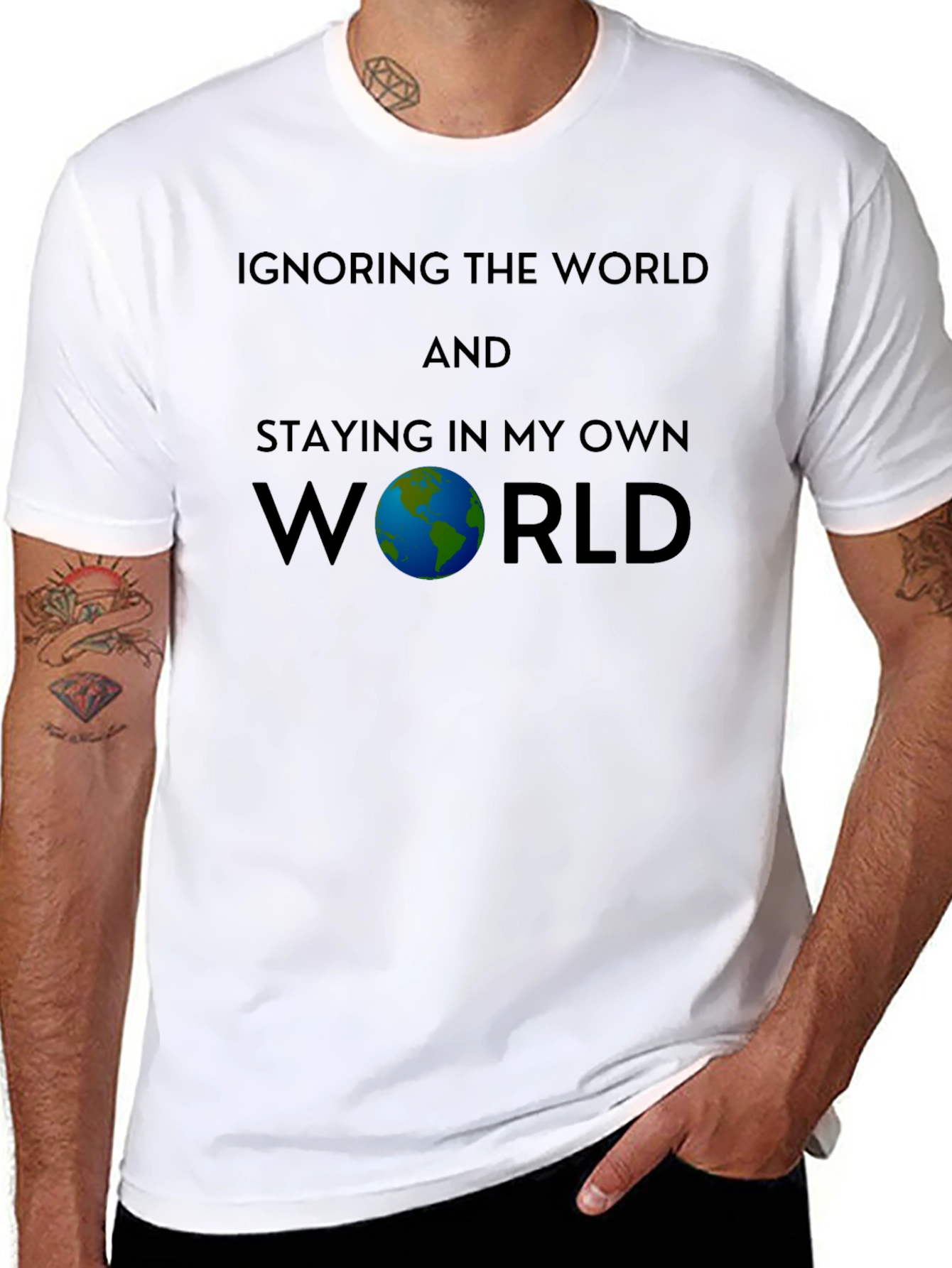 Ignoring The World Graphic T-Shirt