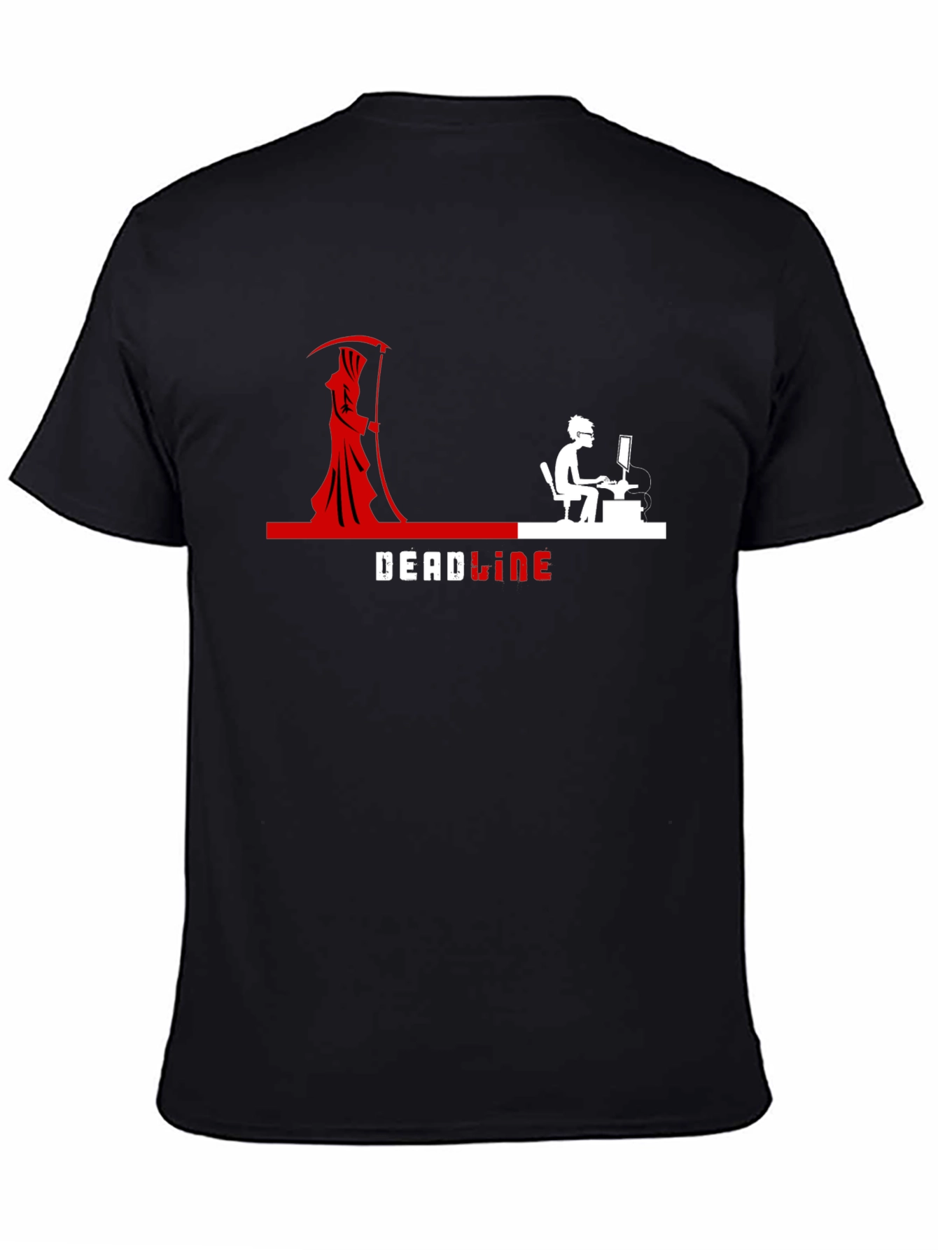 Deadline Grim Reaper T-Shirt - Funny Programmer Tee
