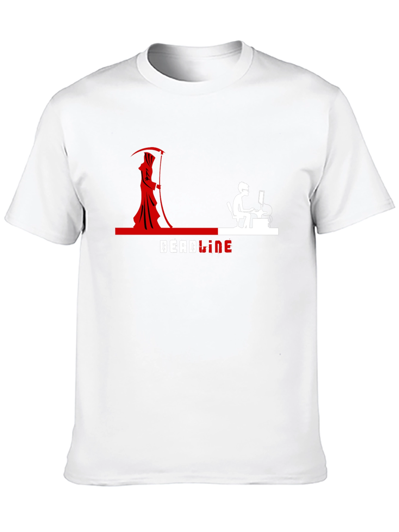 Deadline Grim Reaper T-Shirt - Funny Programmer Tee