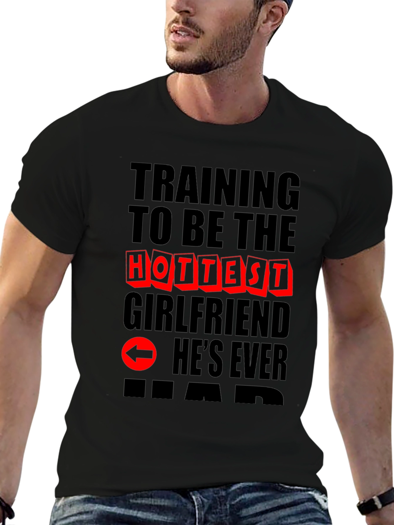 Hottest Girlfriend Training T-Shirt - Novelty Graphic Tee