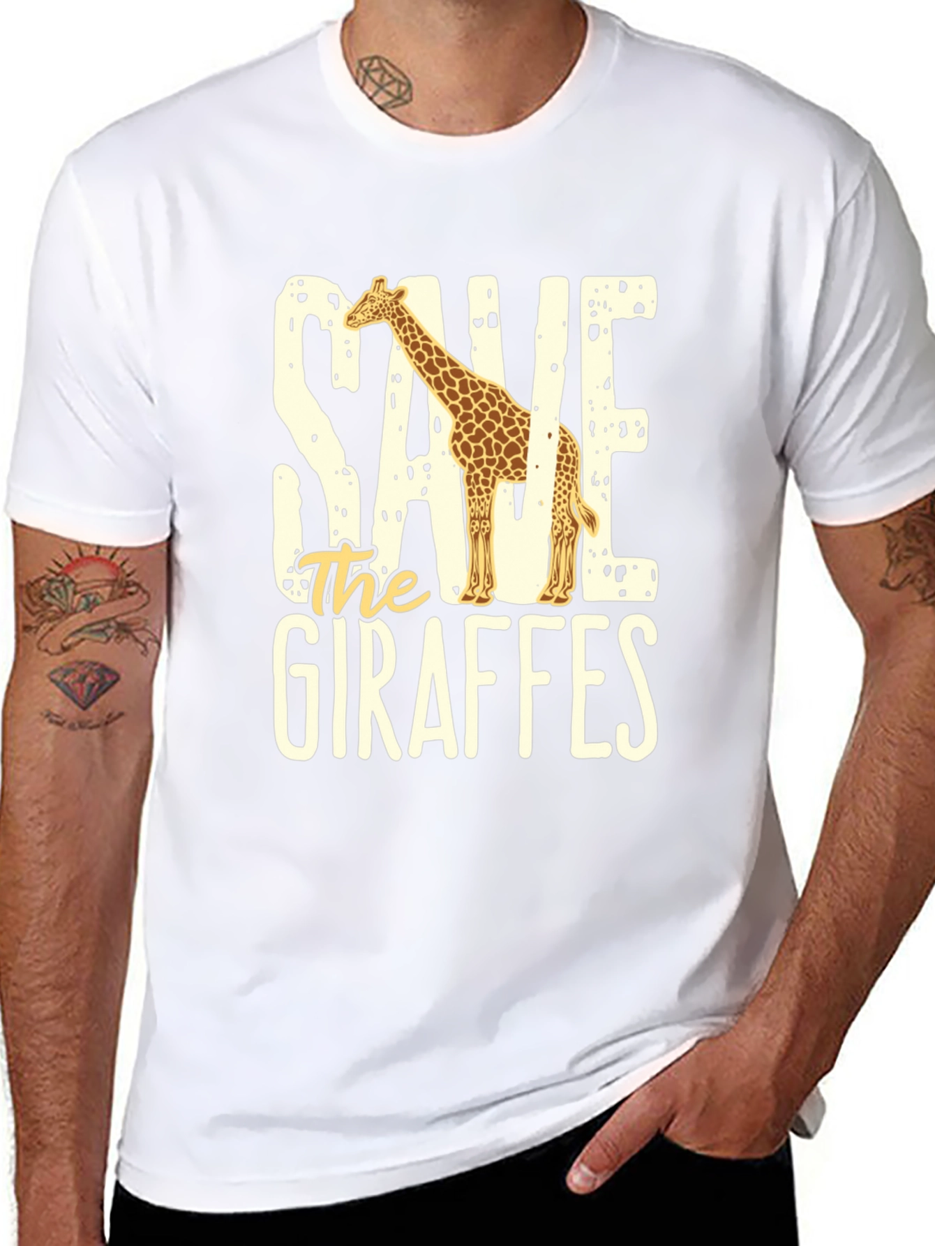 Save the Giraffes Graphic Tee