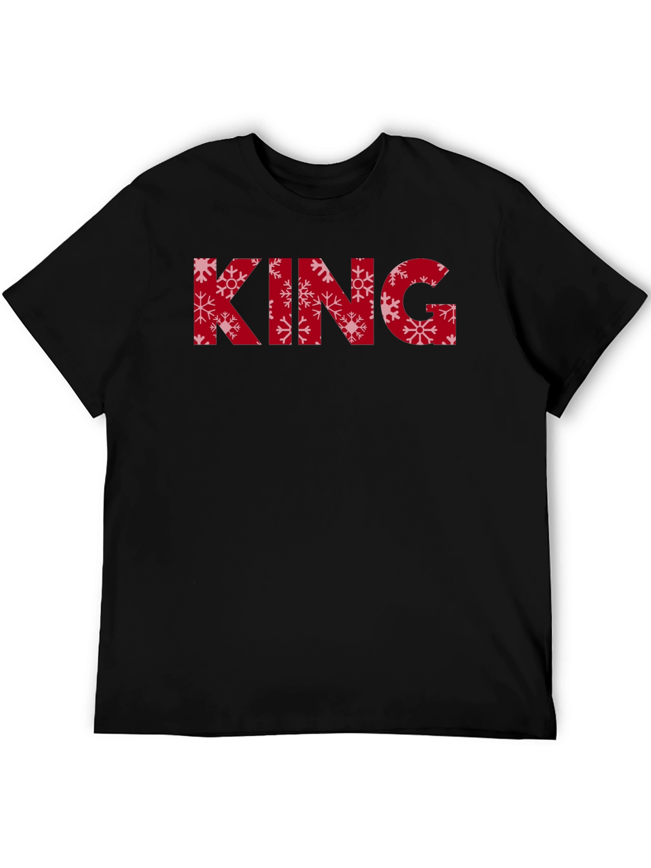 Snowflake King Black Tee