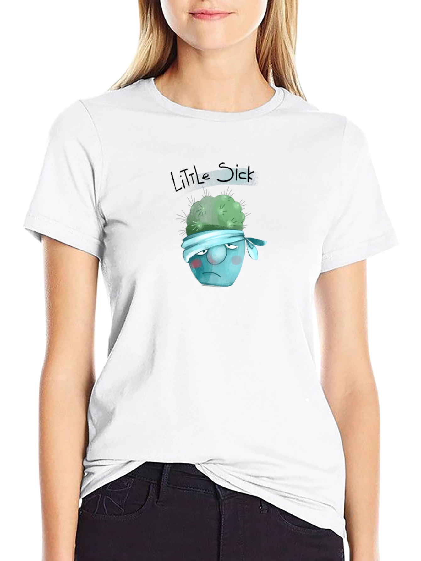 Little Sick Cartoon T-Shirt