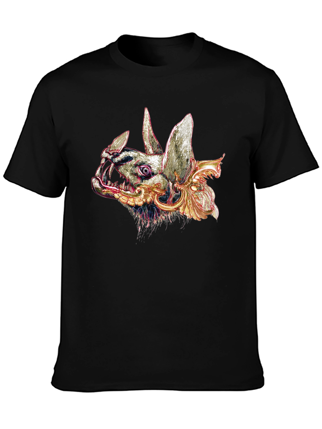 Graphic Bat T-Shirt - Black