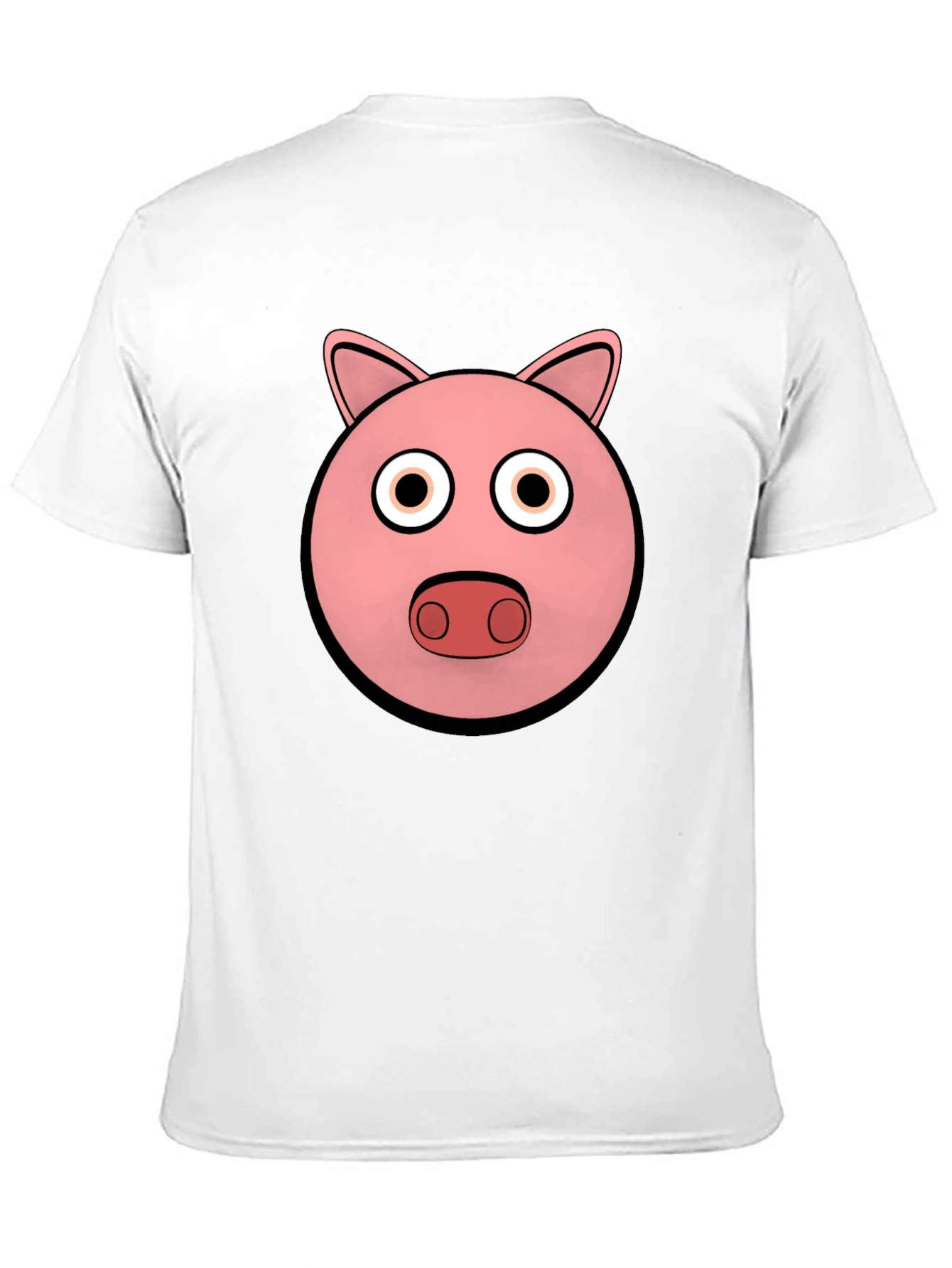 Pig Face Graphic Tee - Black Cotton Comfort