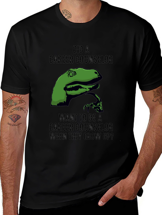 Dinosaur Career Counselor Humor T-Shirt