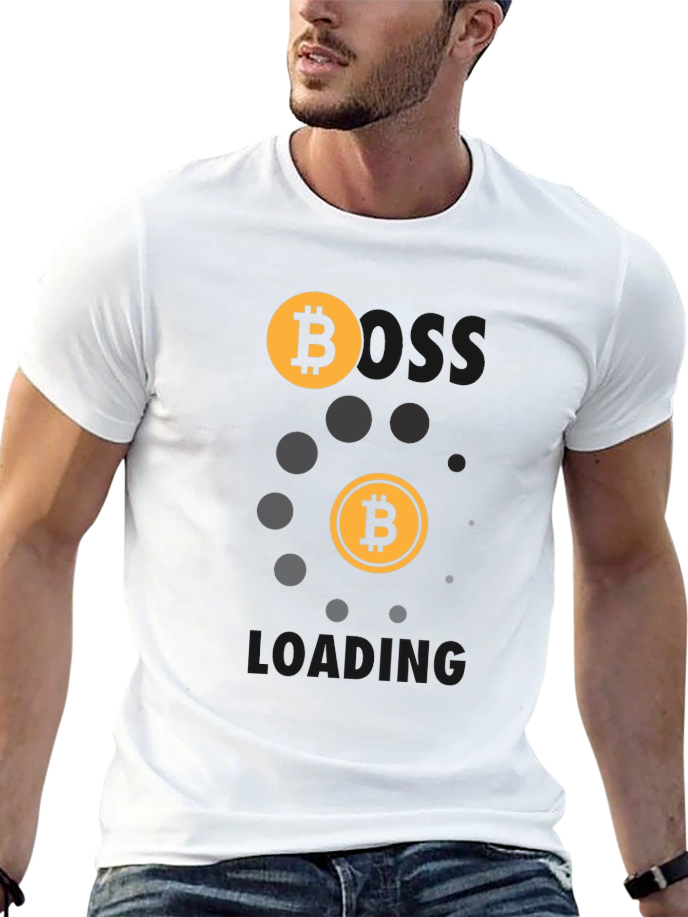 Bitcoin Loading Black T-Shirt | Crypto Tee