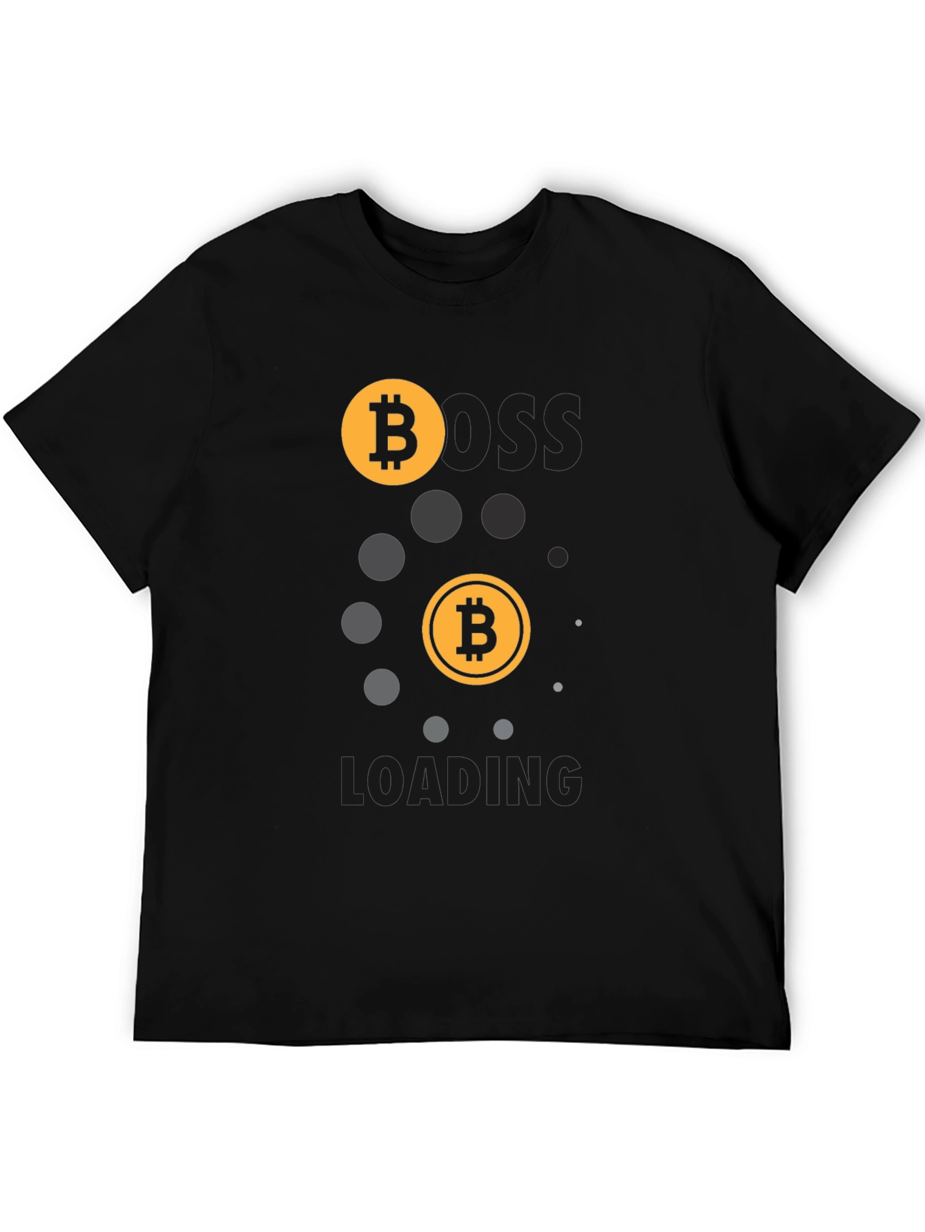 Bitcoin Loading Black T-Shirt | Crypto Tee