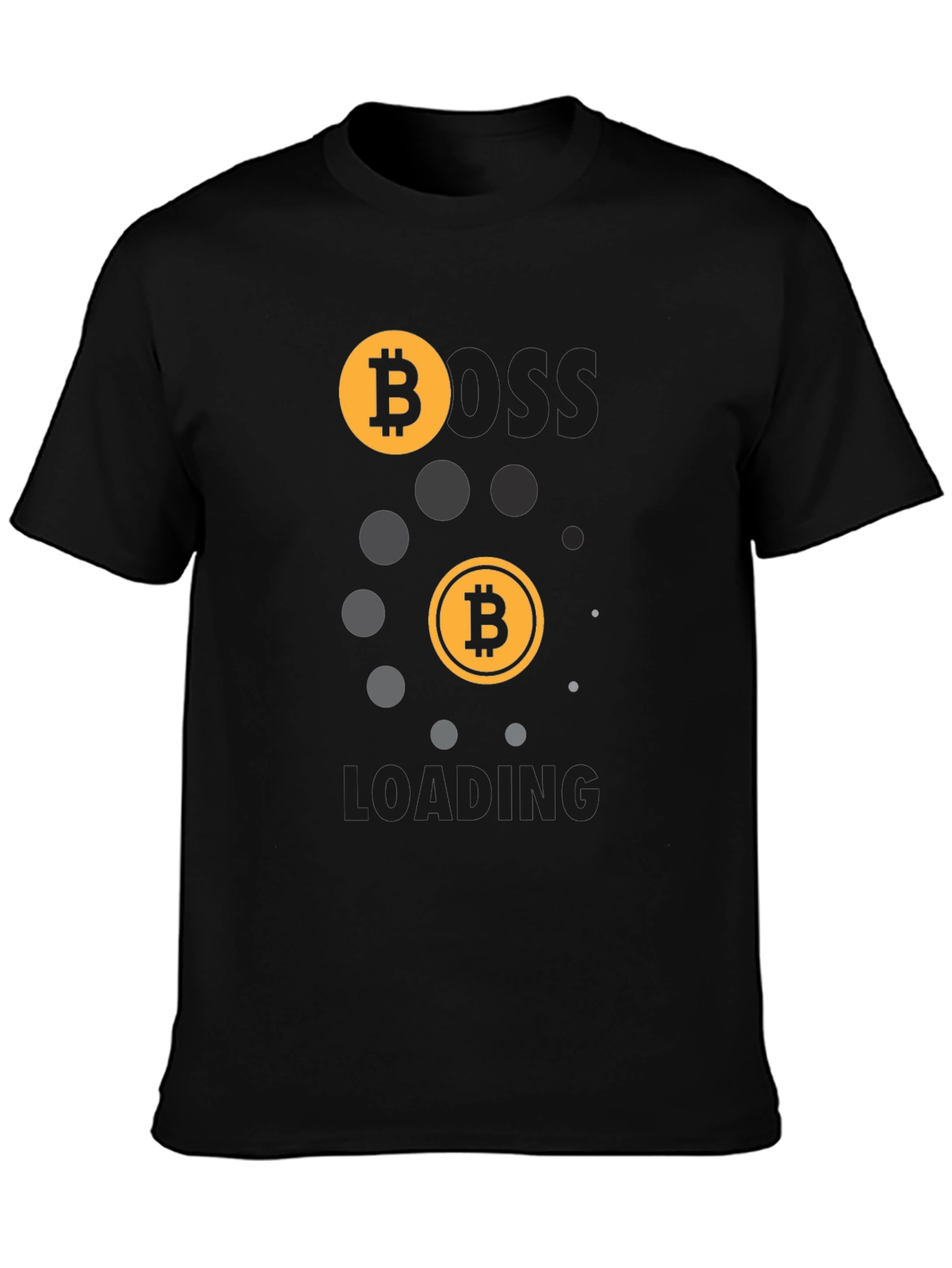 Bitcoin Loading Black T-Shirt | Crypto Tee