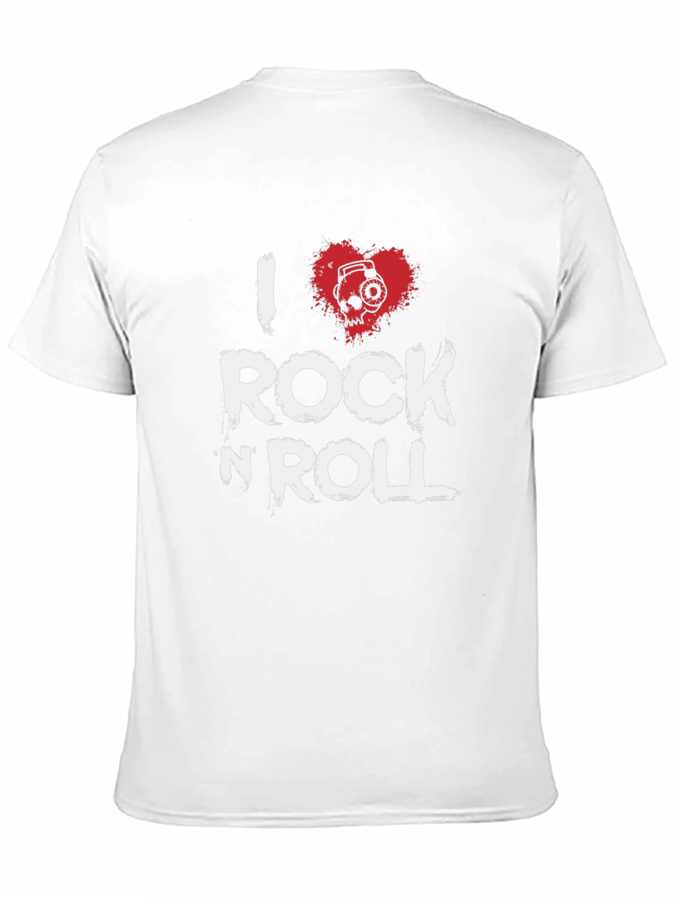 I Heart Rock n Roll Black Graphic Tee