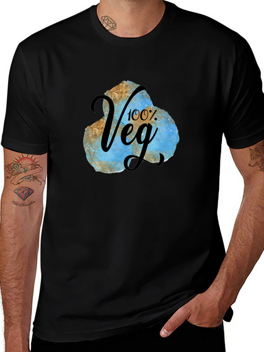 100% Veg Graphic Tee - Vegan T-Shirt