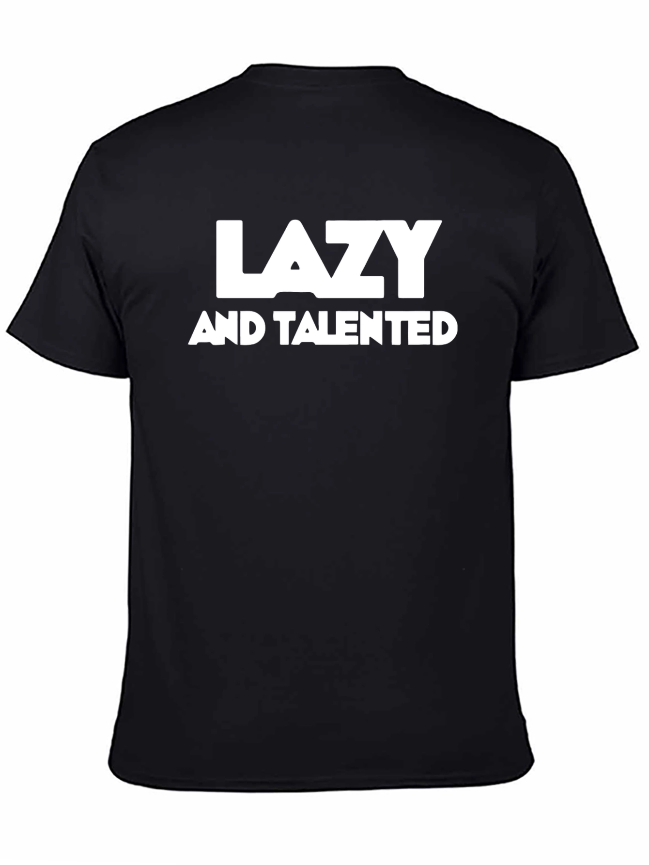 Lazy and Talented Black Graphic Tee