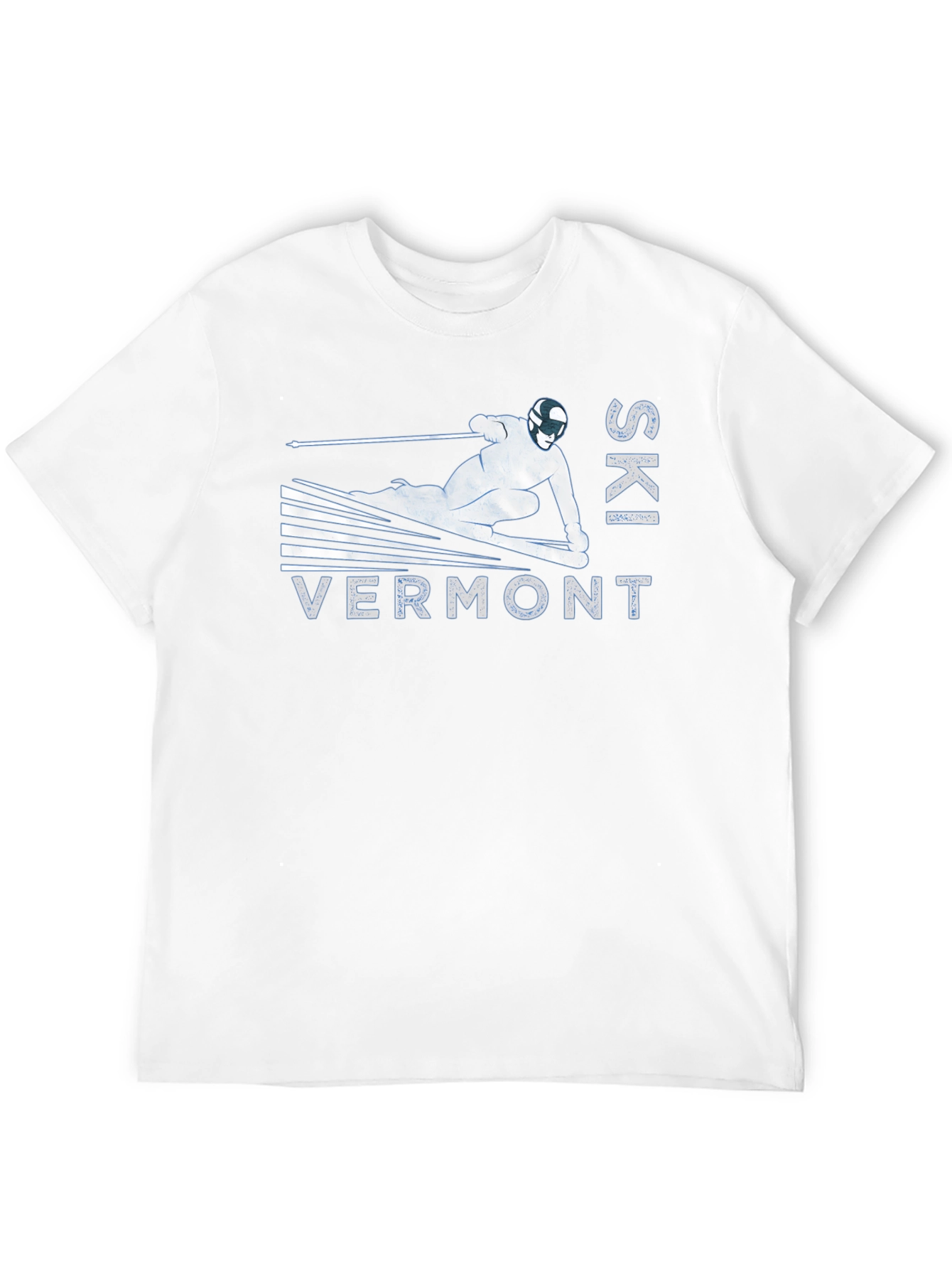 Ski Vermont Graphic Tee - Black Cotton T-Shirt