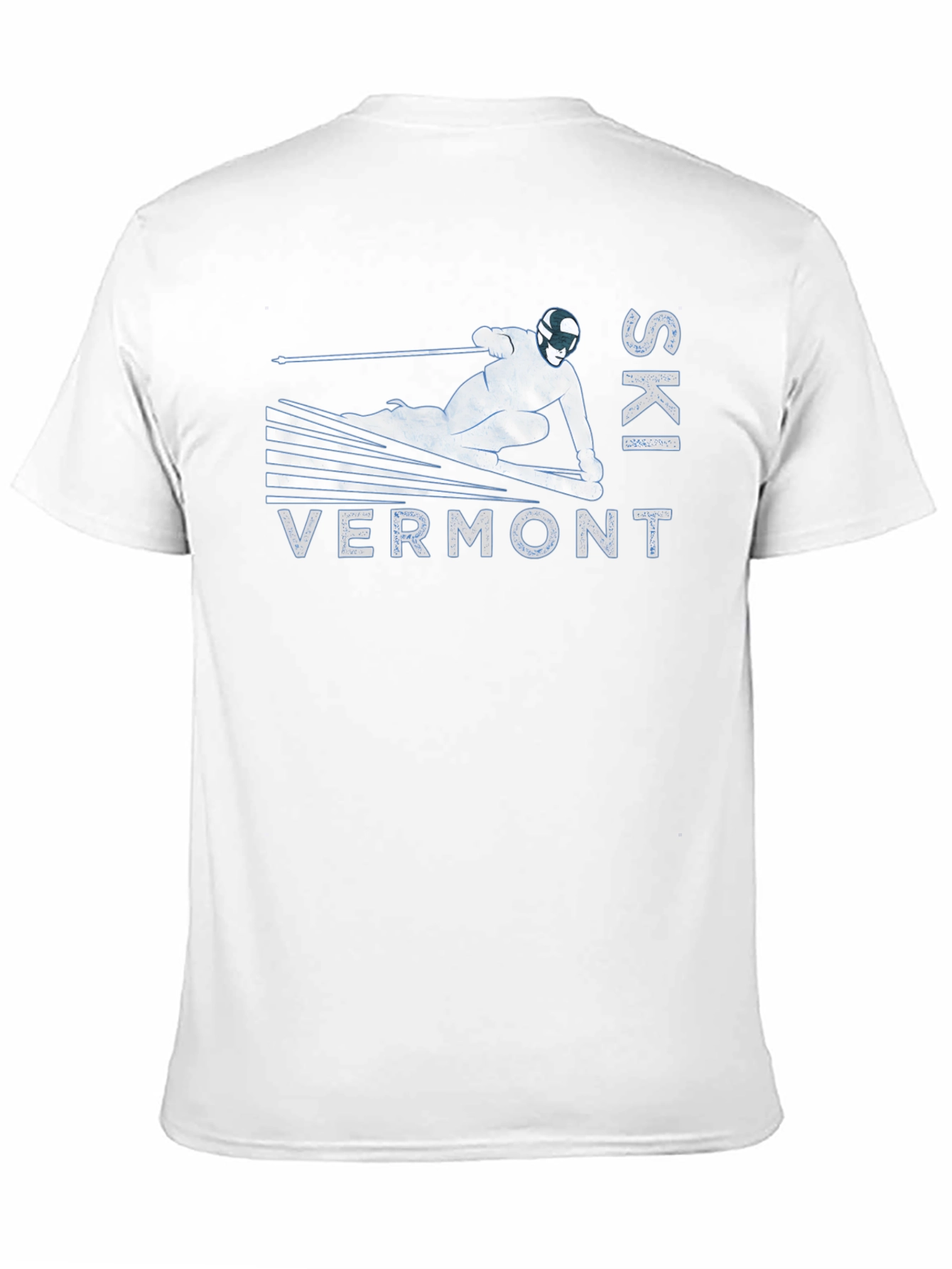 Ski Vermont Graphic Tee - Black Cotton T-Shirt