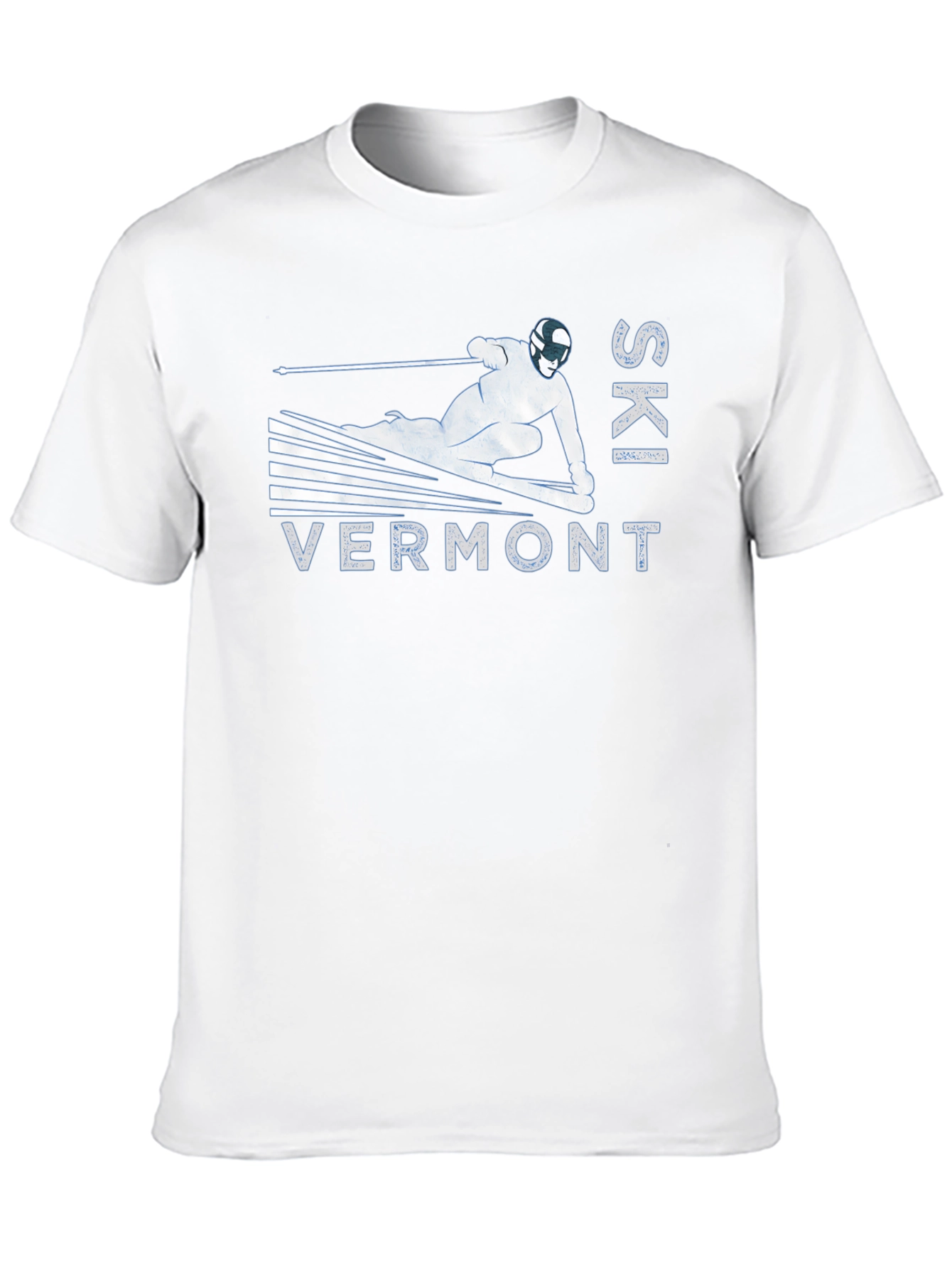 Ski Vermont Graphic Tee - Black Cotton T-Shirt