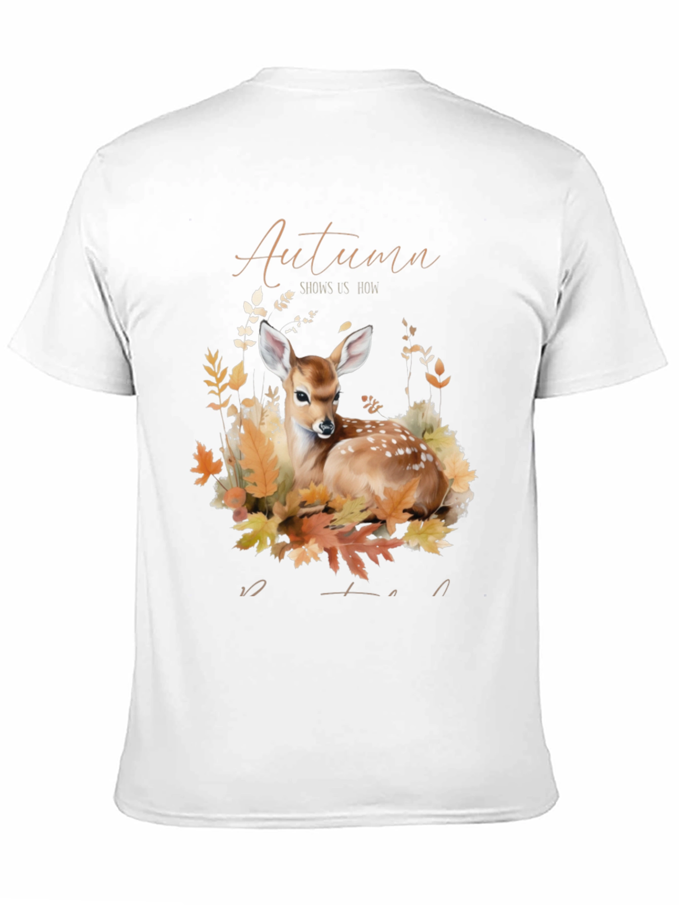Autumn Deer Graphic T-Shirt