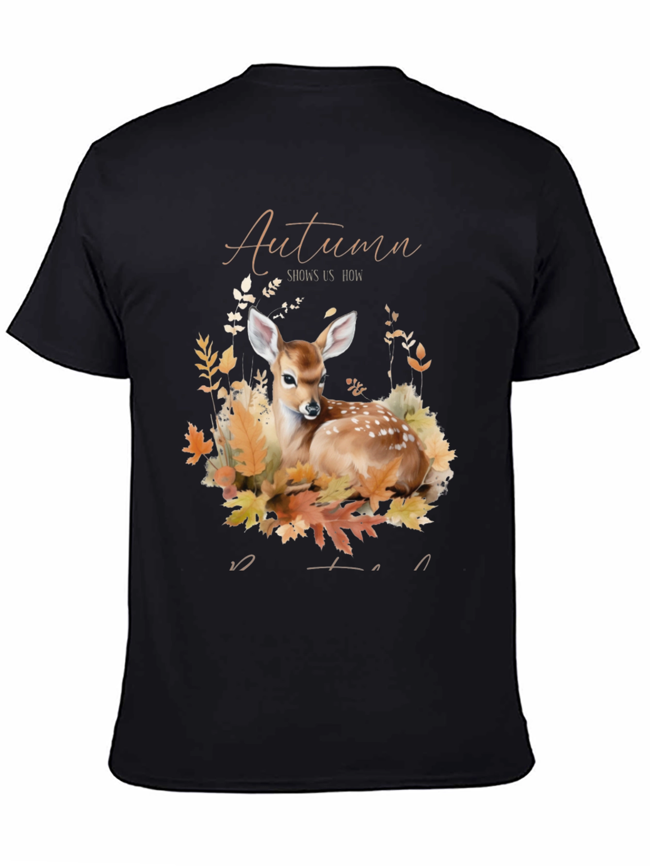 Autumn Deer Graphic T-Shirt
