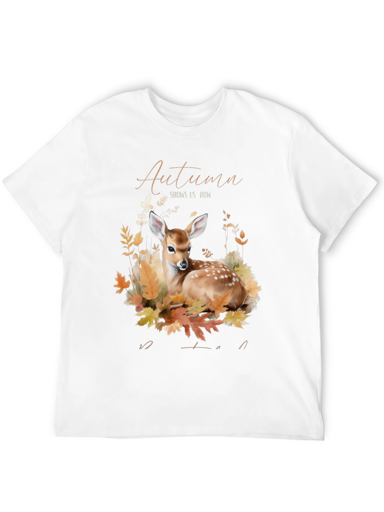 Autumn Deer Graphic T-Shirt