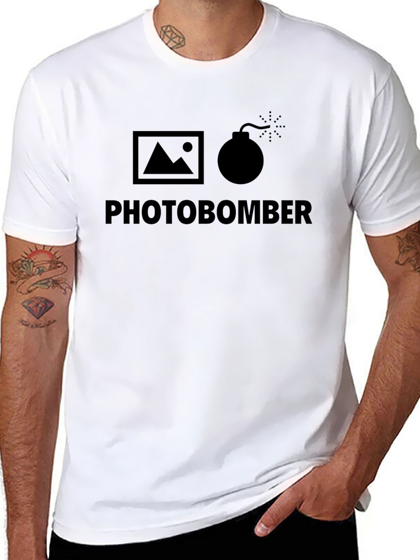 Photobomber Graphic T-Shirt - Funny Photography Humor Tee