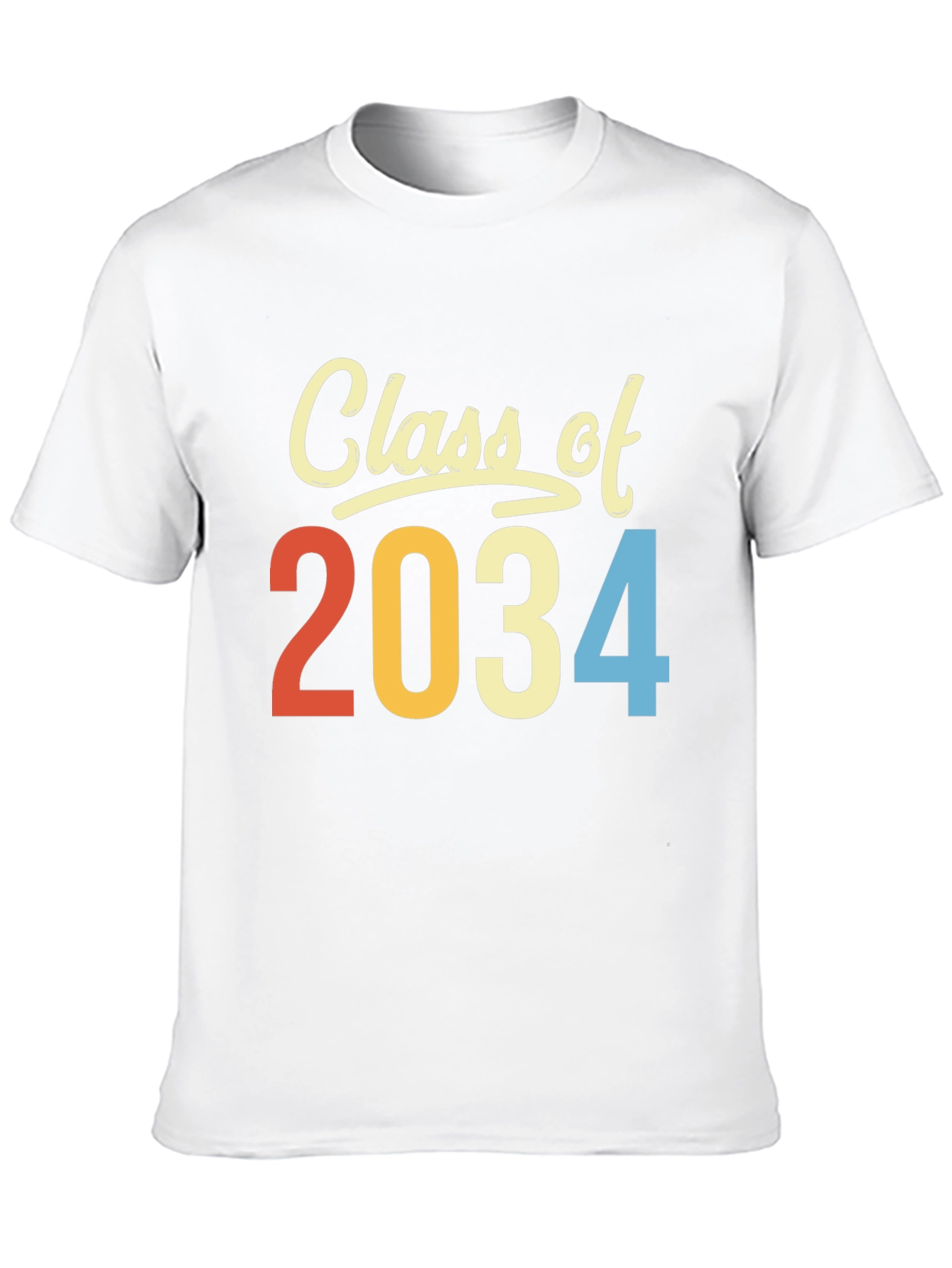 Class of 2034 T-Shirt Retro Style Graduation Tee