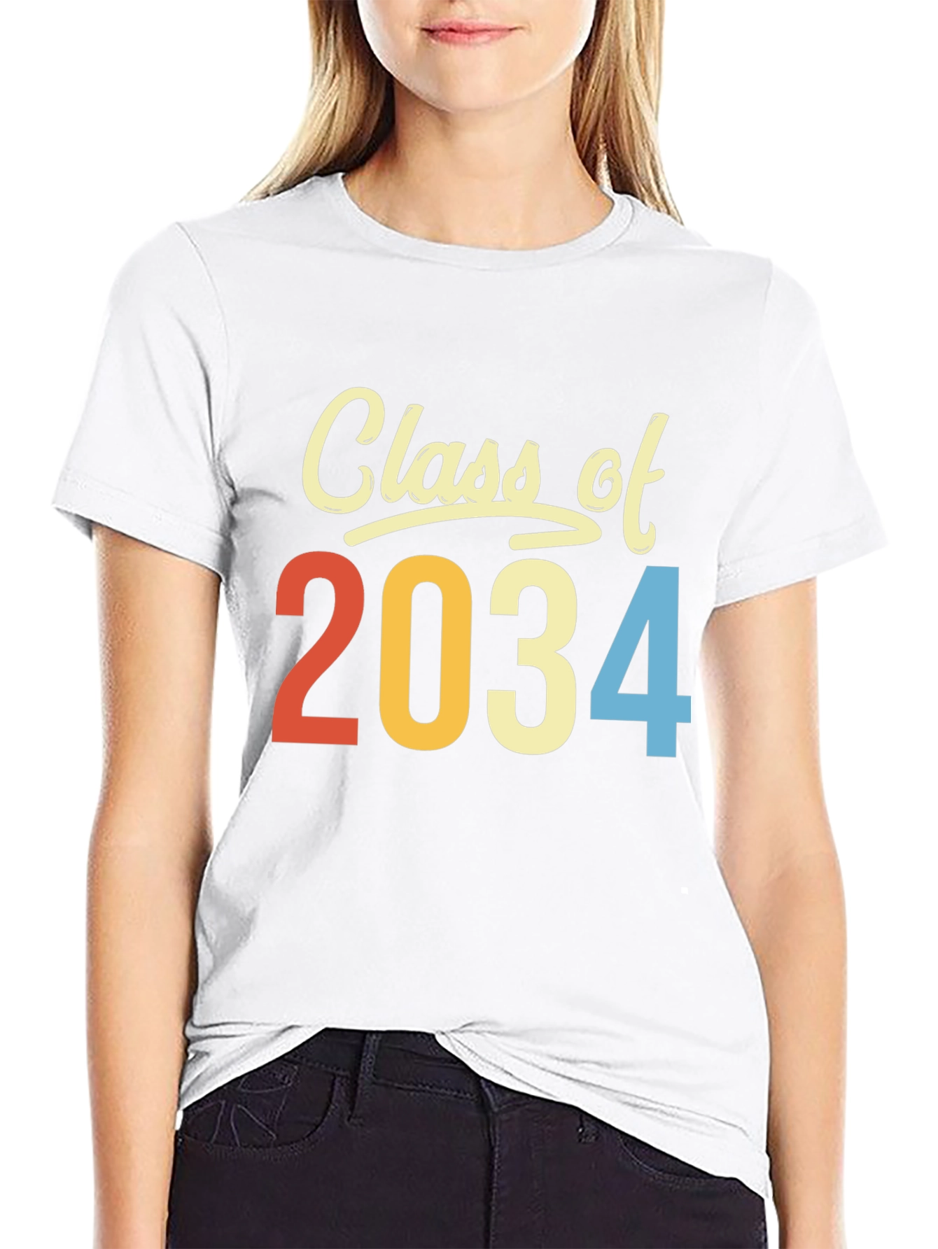 Class of 2034 T-Shirt Retro Style Graduation Tee