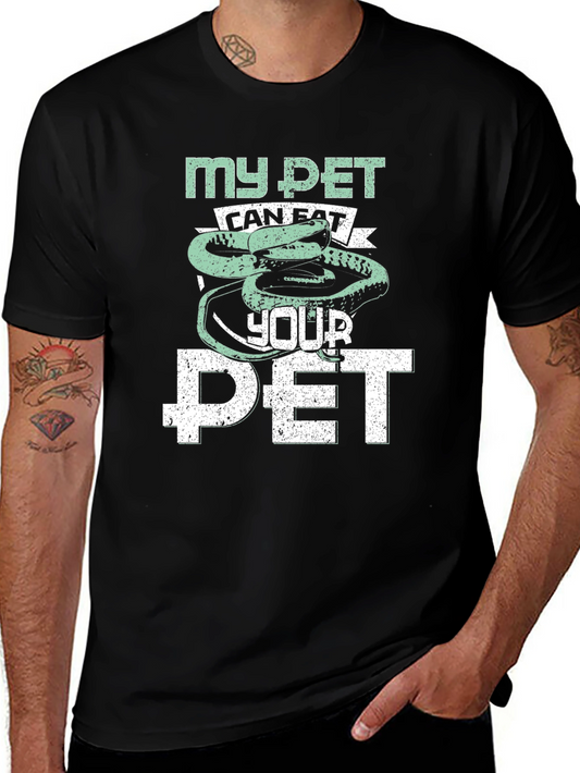 My Pet Can Eat Your Pet Funny Snake Graphic Tee