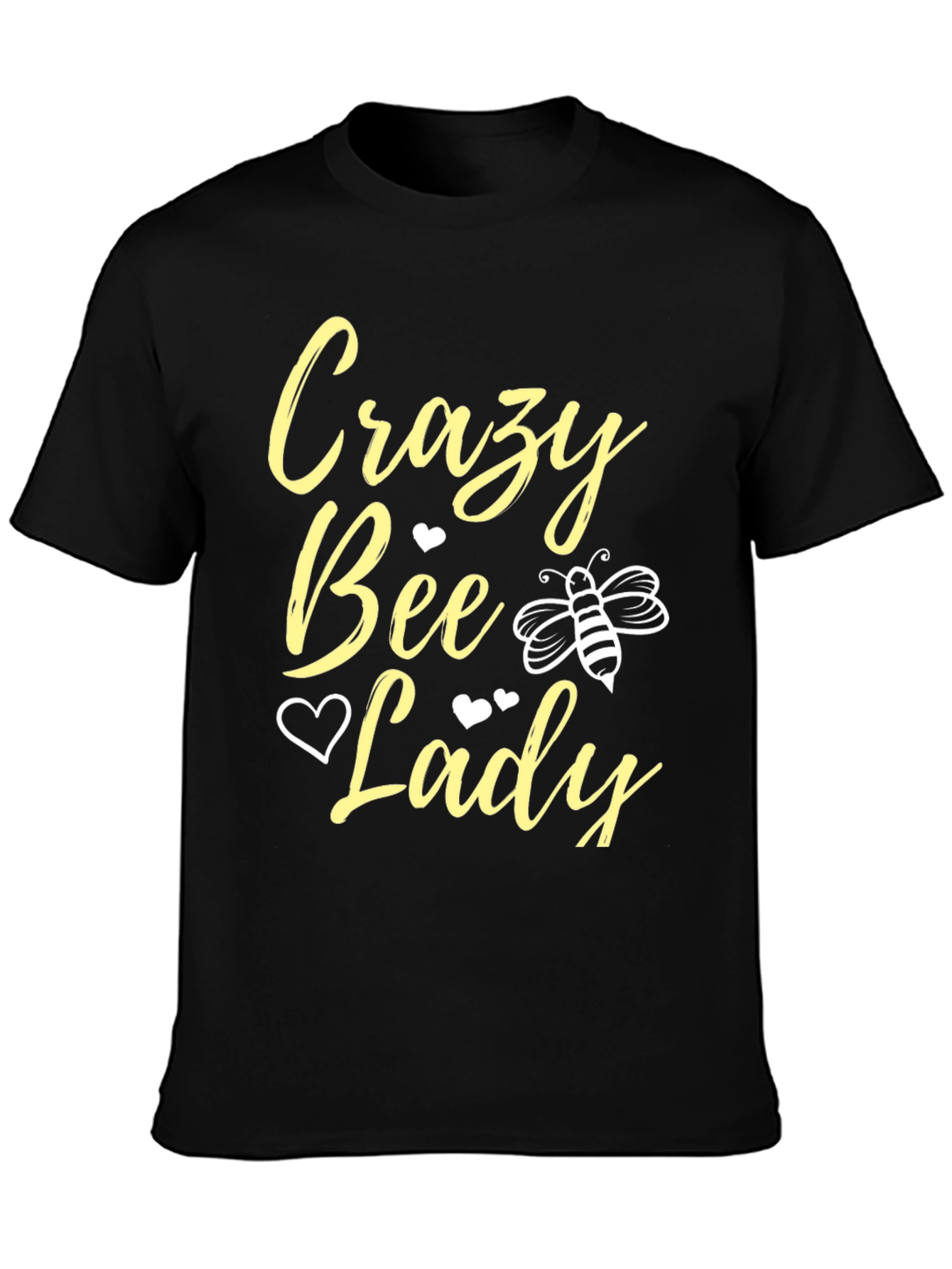 Crazy Bee Lady T-Shirt - Black