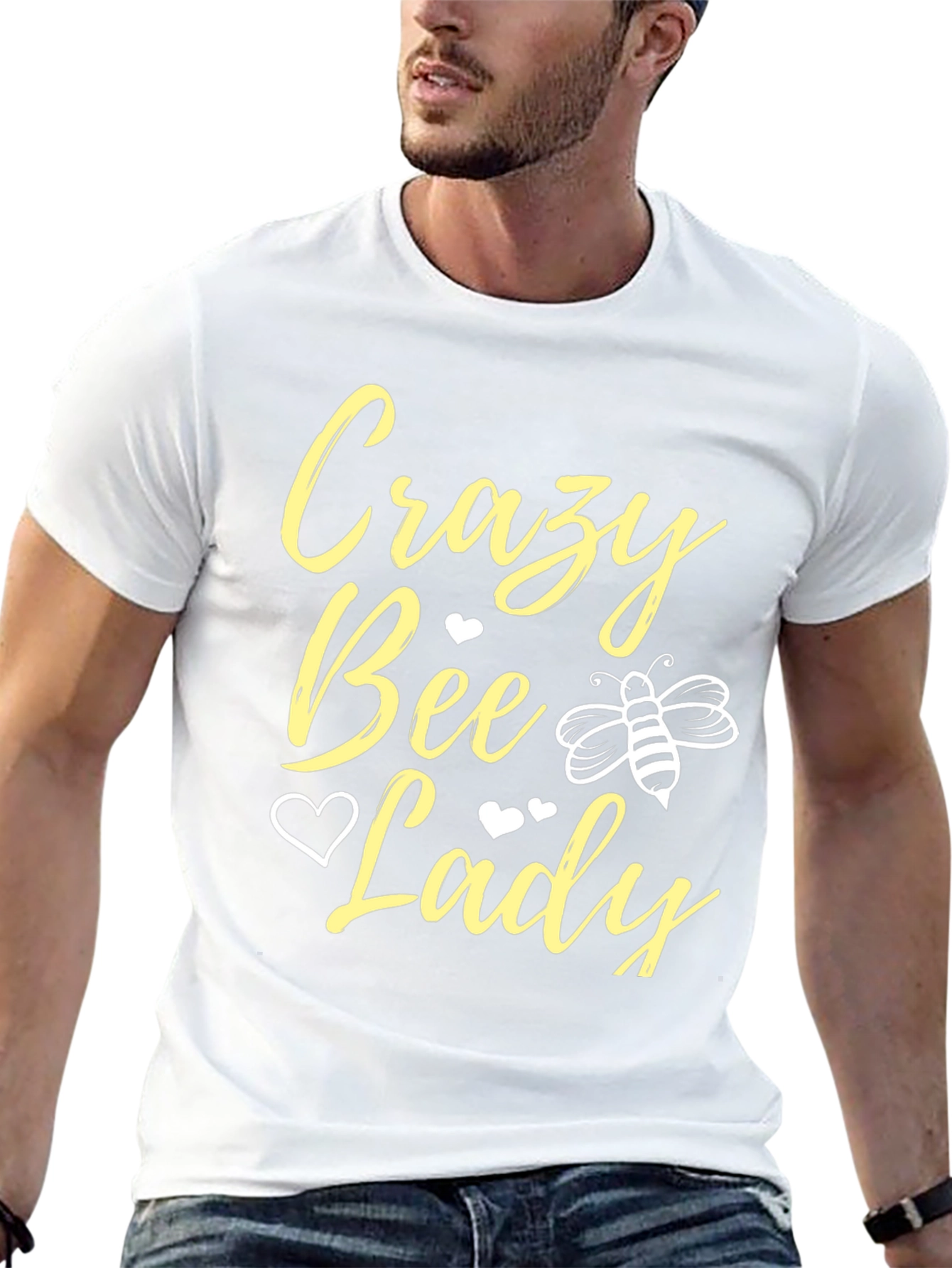 Crazy Bee Lady T-Shirt - Black