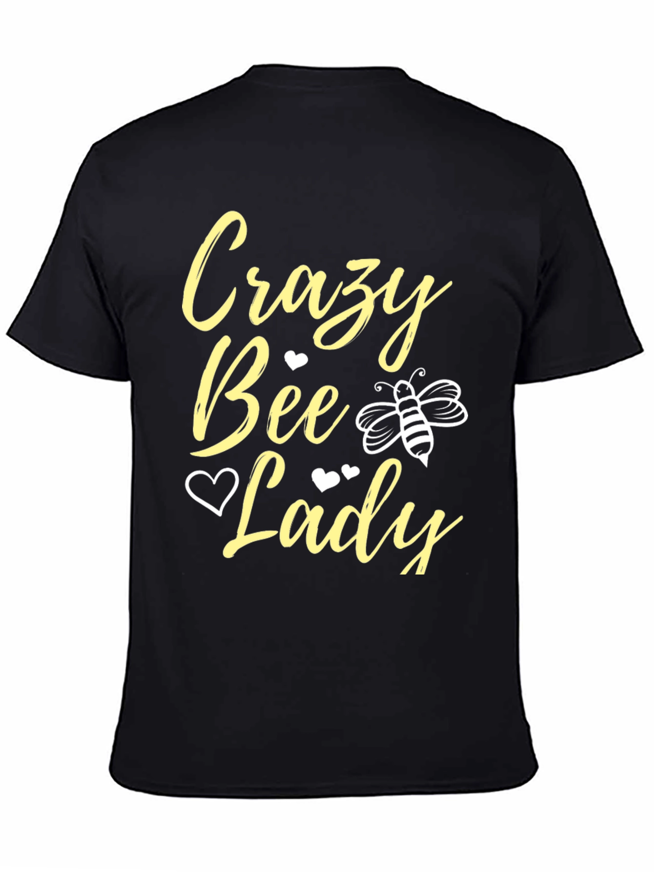 Crazy Bee Lady T-Shirt - Black