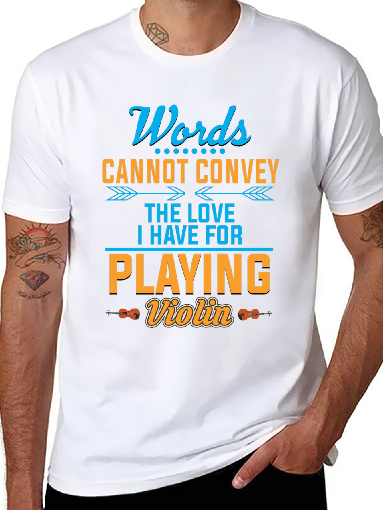 Words Cannot Convey Violin T-Shirt
