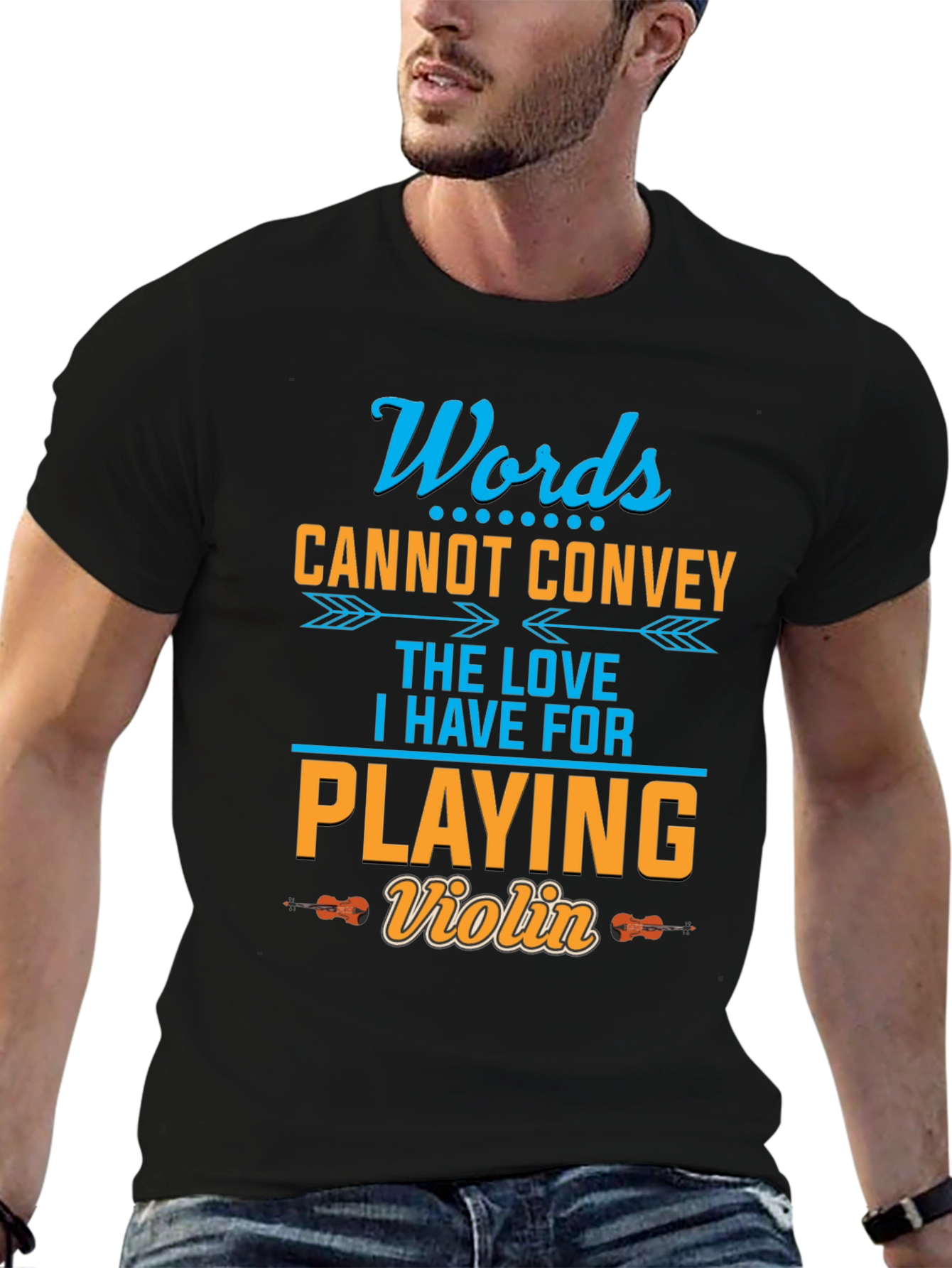 Words Cannot Convey Violin T-Shirt