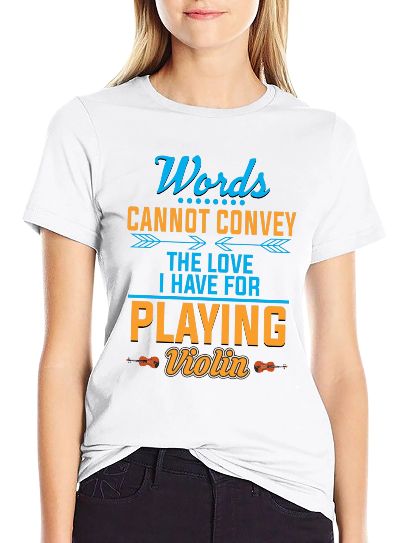 Words Cannot Convey Violin T-Shirt