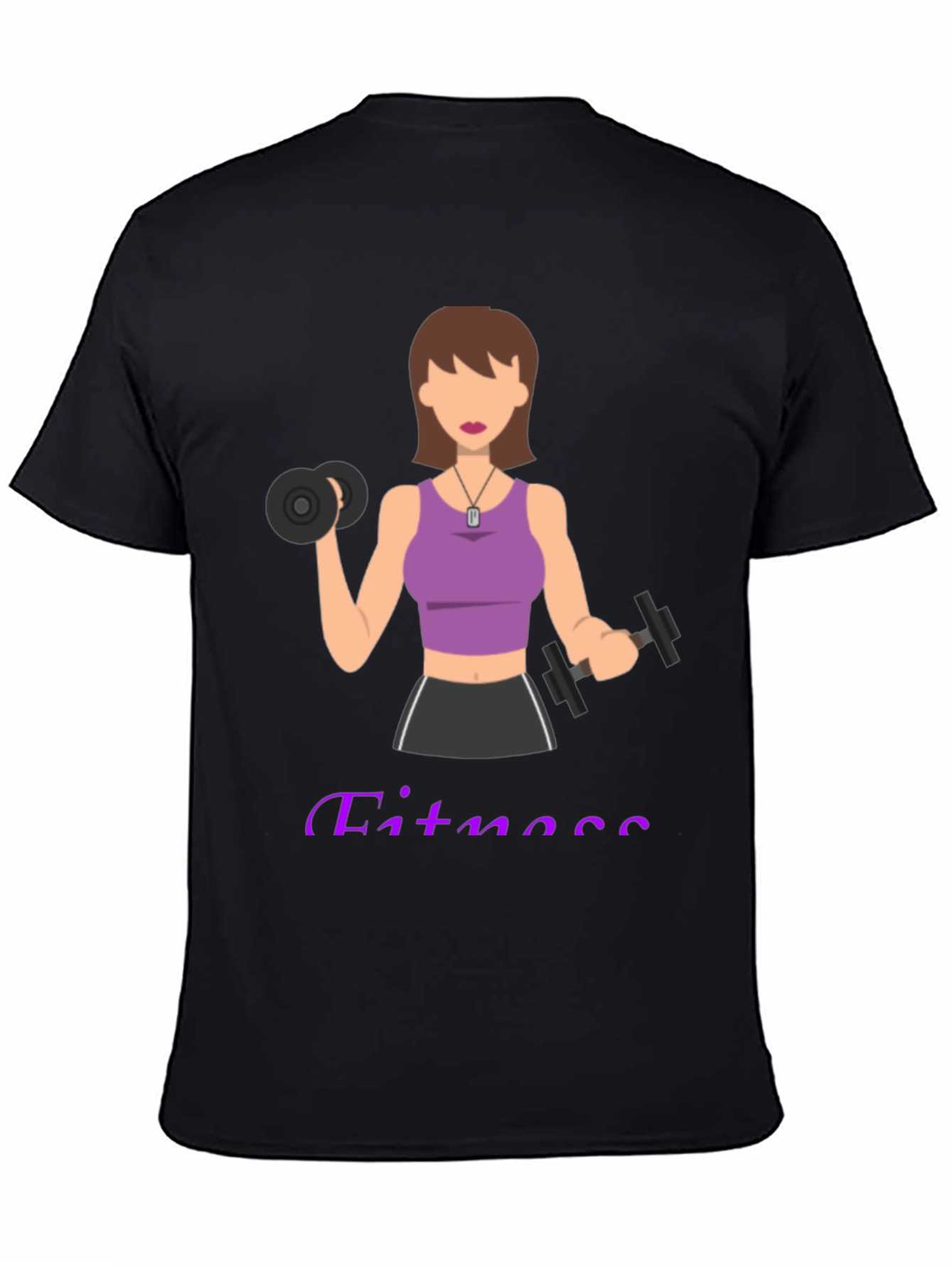 Fitness Woman Graphic T-Shirt - Workout Motivation Tee